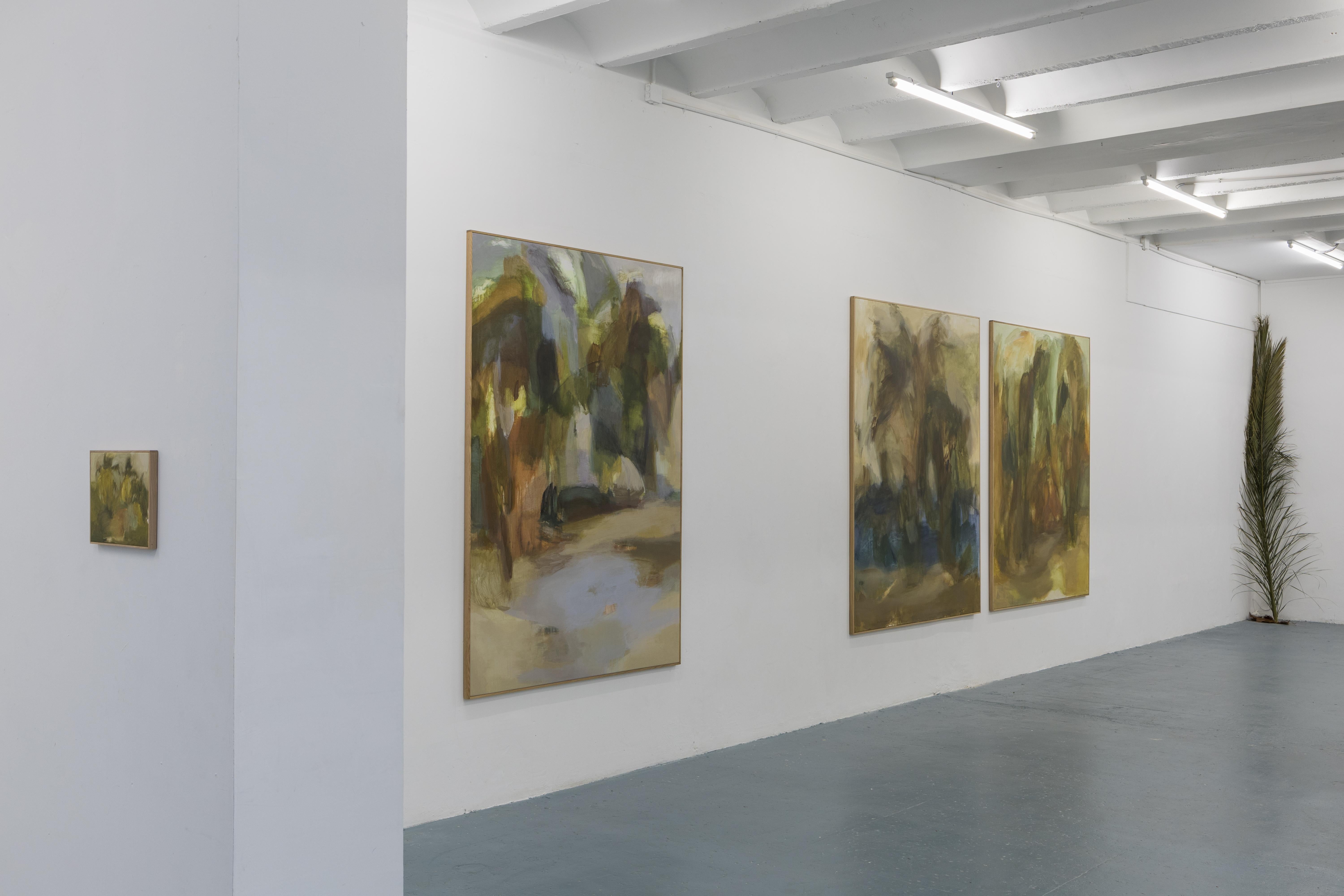 Gedämpfte Waldland-Studie: Weiche, abstrakte Landschaft in Erdtönen von Federica Furbelli im Angebot 7