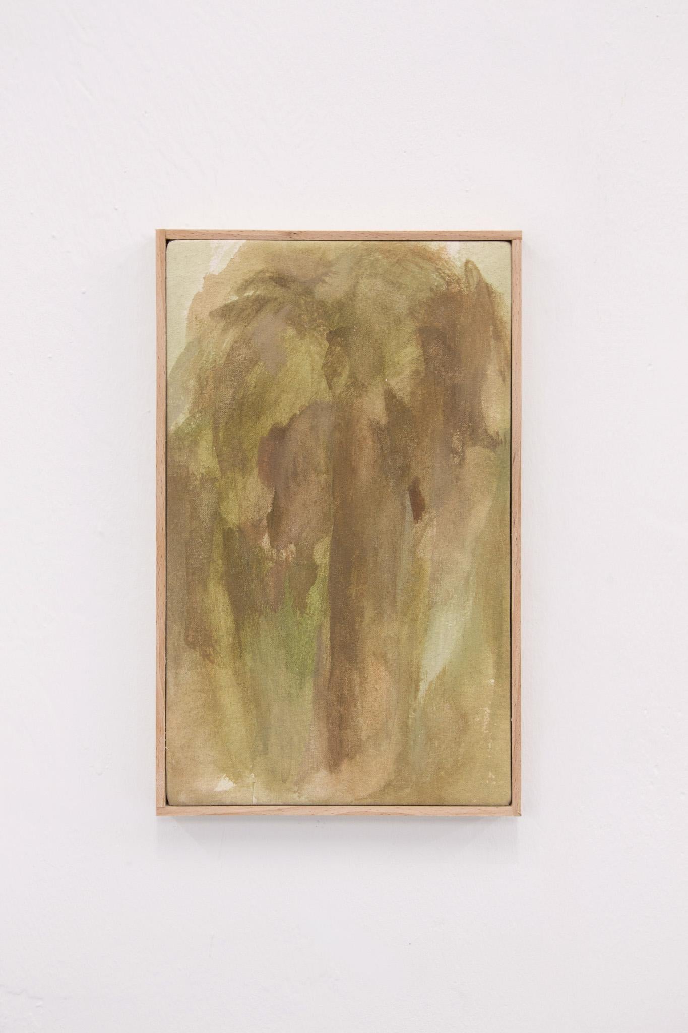 Muted Woodland Study: Soft Abstract Landscape Earth Tones by Federica Furbelli