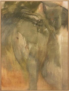 Muted Woodland Study: Soft Abstract Landscape Earth Tones by Federica Furbelli