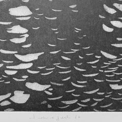 Notte Canal Grande a Venezia - paesaggio contemporaneo in bianco e nero di F. Galli