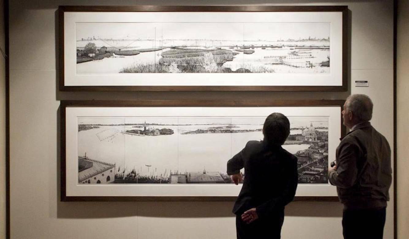 Remarquables vues de la lagune de Venise gravées en trois parties par Federica Galli en vente 4