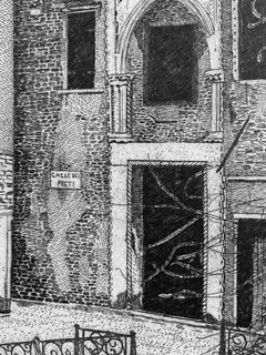 Poetic Venice corner, limited edition print by Federica Galli. Prominent italian