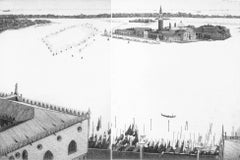 San Marco Lagoon Venice-Black and White 20th Century View Print #GreenGrandTour