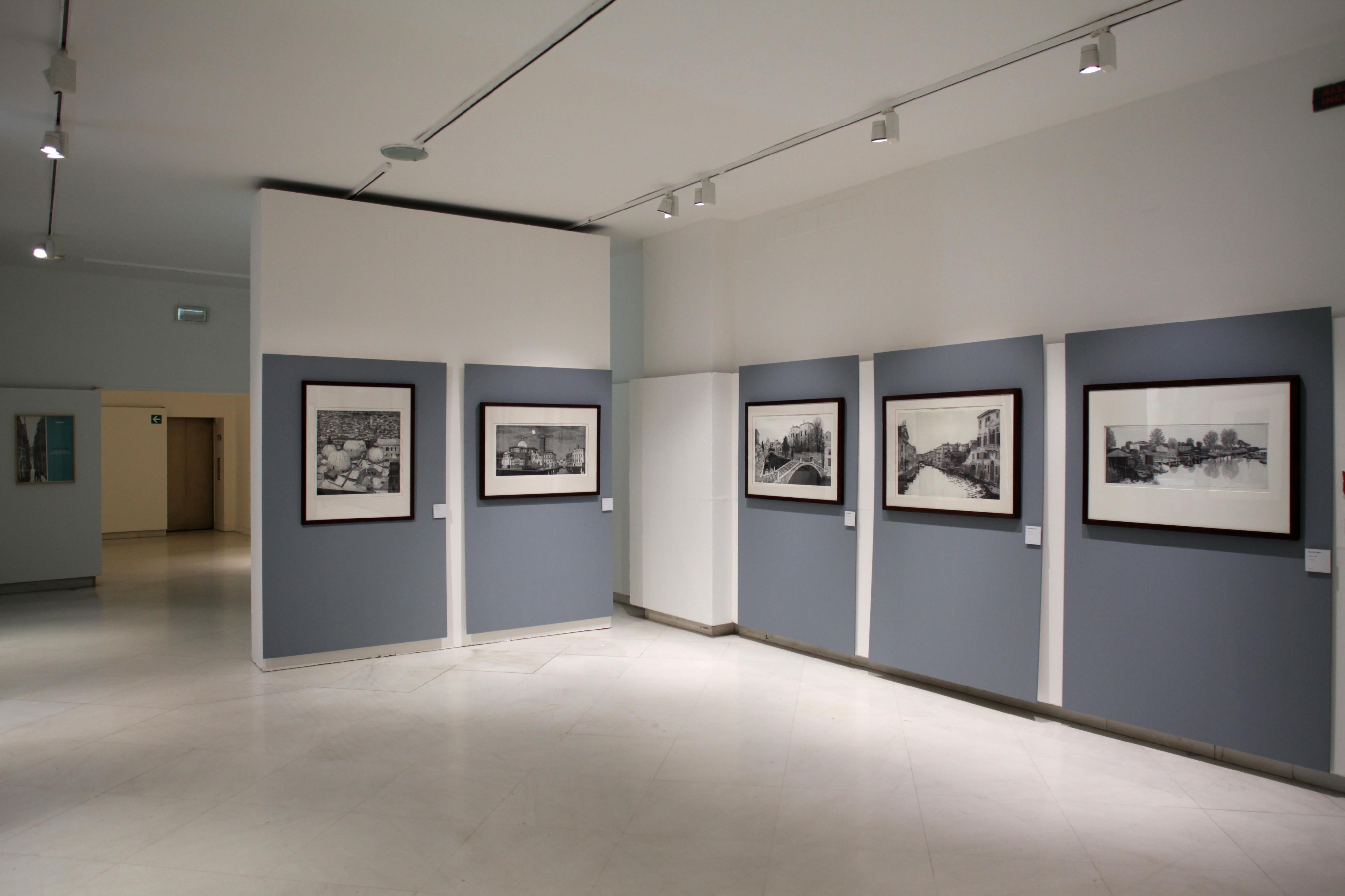 Venezia vista contemporanea - Notte della Giudecca in bianco e nero Federica Galli in vendita 5