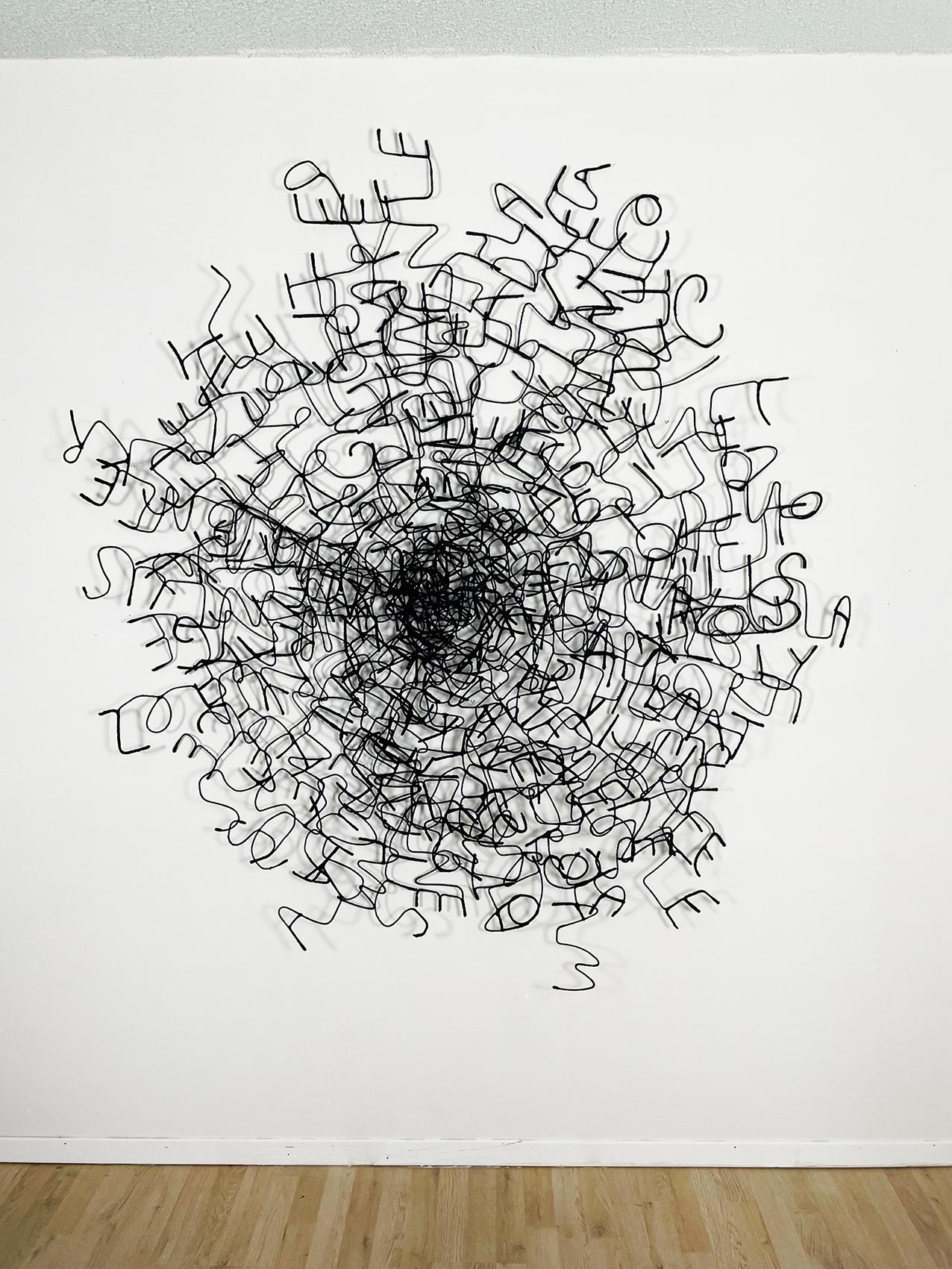 Escultura mural de fibra: 
