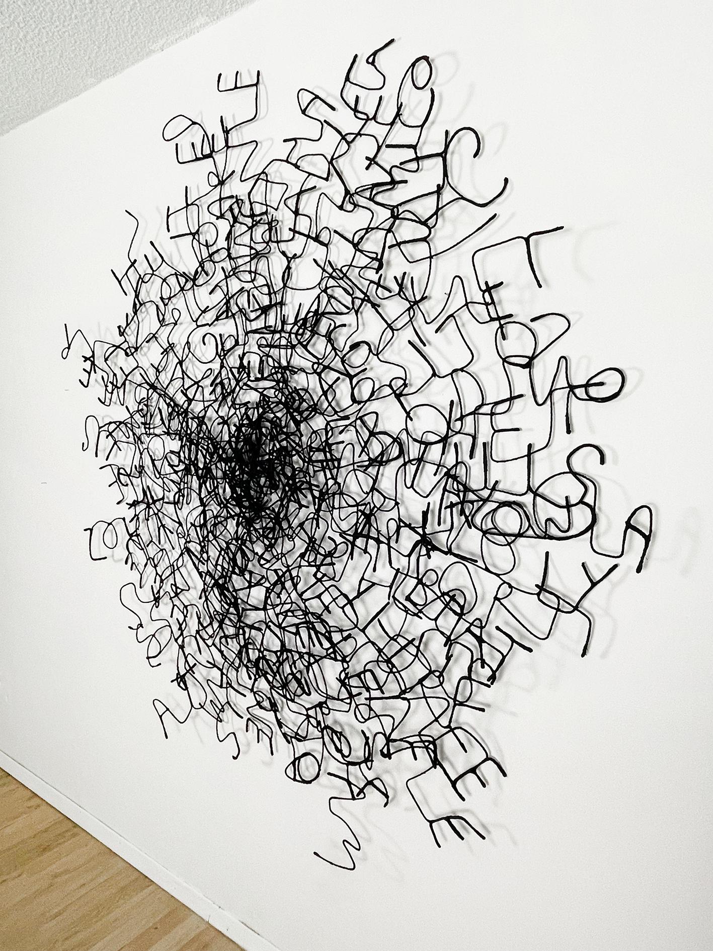 Escultura mural de fibra: 