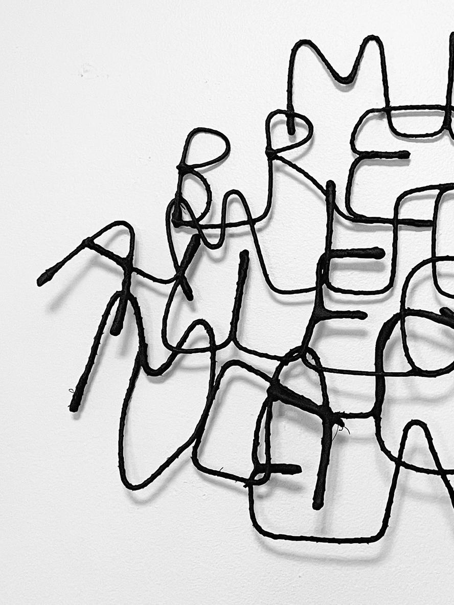 Federica Patera & Andrea Sbra Perego, bridge language and cosmogony. Partant d'un élément linguistique unique comme une racine verbale, ils retracent son évolution dans le monde et à travers l'histoire, et chaque mot qu'il génère offre une nouvelle
