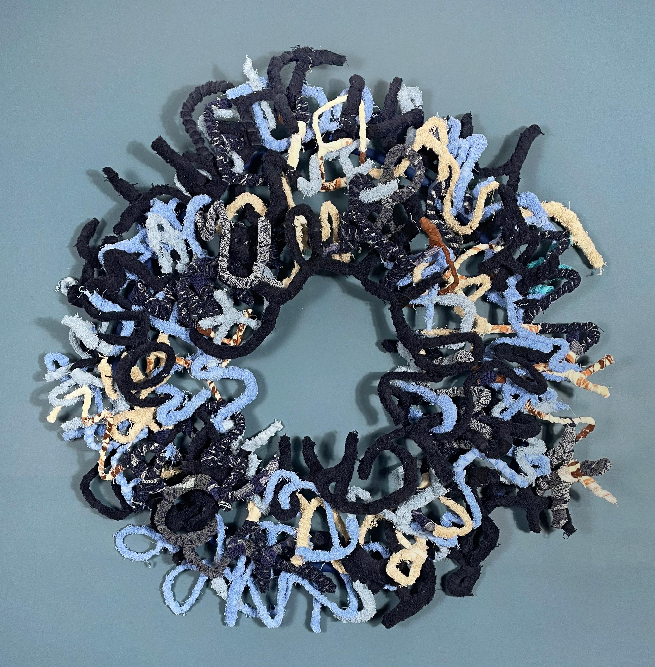 Upcycled wall sculpture: 'Coral #5'
