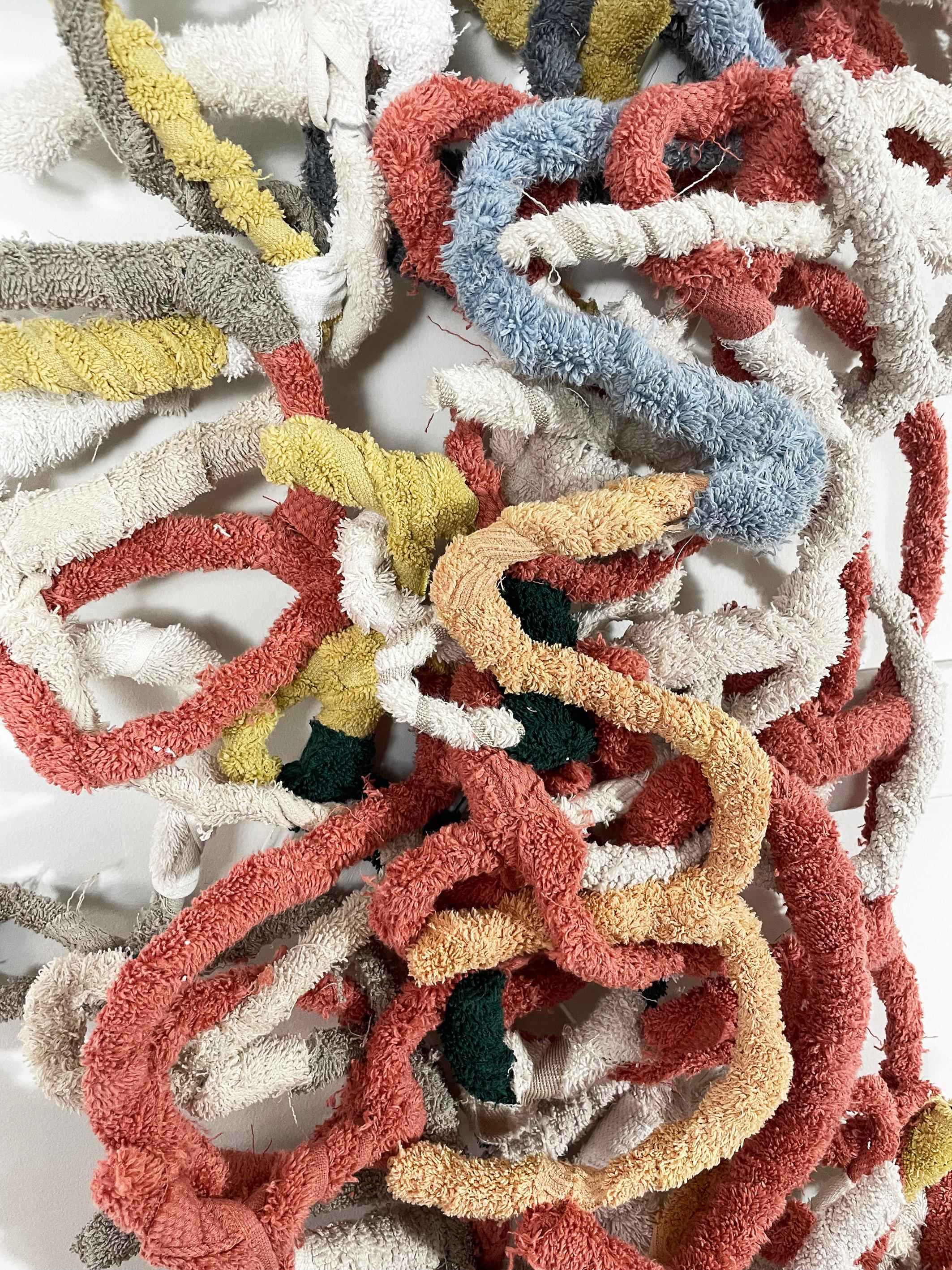 Die Corals Series erforscht die Verbindung zwischen Sprache und Kosmogonie und konzentriert sich auf die Lesbarkeit von Wörtern im Kunstwerk. Dieser Aspekt bezieht sich auf zwei Hauptkonzepte: einerseits auf die archäologische Dimension der