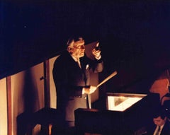 El director de orquesta Gianandrea Gavazzeni - Foto de época de Federico Allotta - 1989