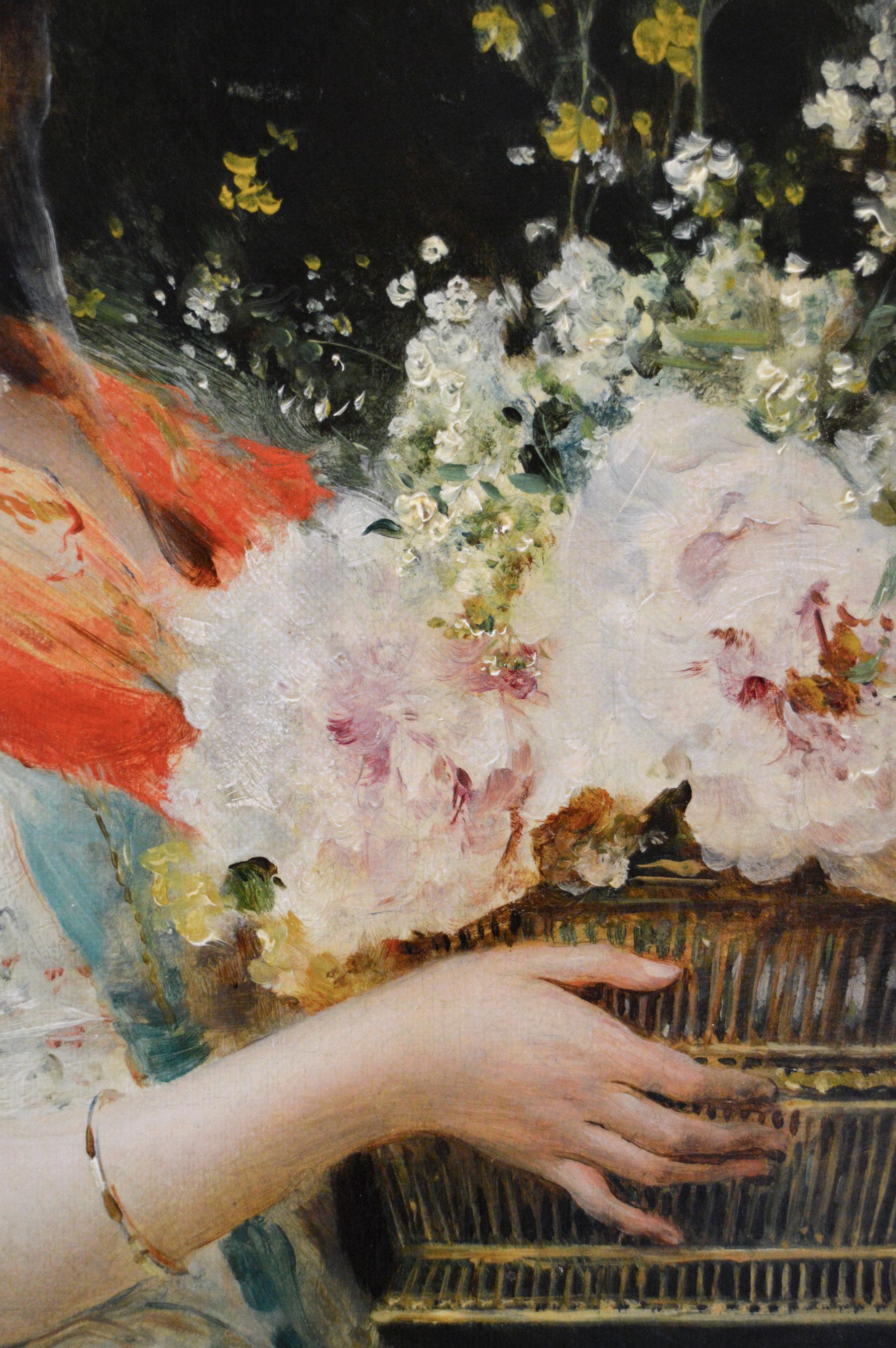 ***PLEASE NOTE: EACH PAINTING INCLUDING THE FRAME MEASURES 16.75 INCHES X 14.5 INCHES***

Federico Andreotti
Italian, (1847-1930)
A Bouquet of Flowers & A Fine Vintage
Oil on canvas, pair, both signed
Image size: 12 inches x 9.75 inches (each)
Size