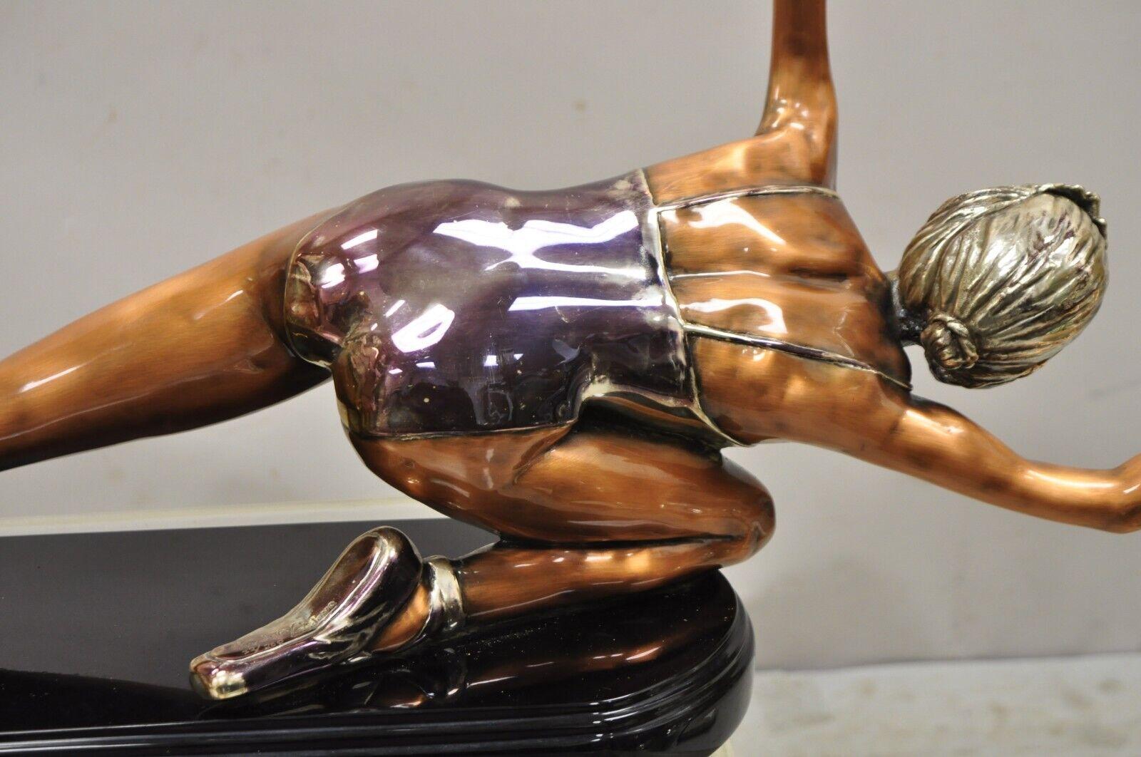 Sculpture en bronze de Federico Cardona représentant une danseuse de ballet sur socle en marbre 32/250 en vente 3