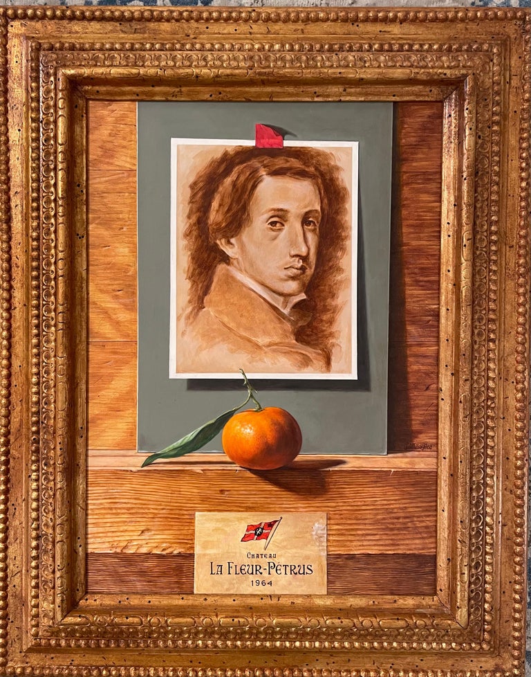 Federico Castelluccio - Self Portrait of Degas with Tangerine and Fine Wine  at 1stDibs | federico castelluccio paintings, вино castelluccio, federico  painting