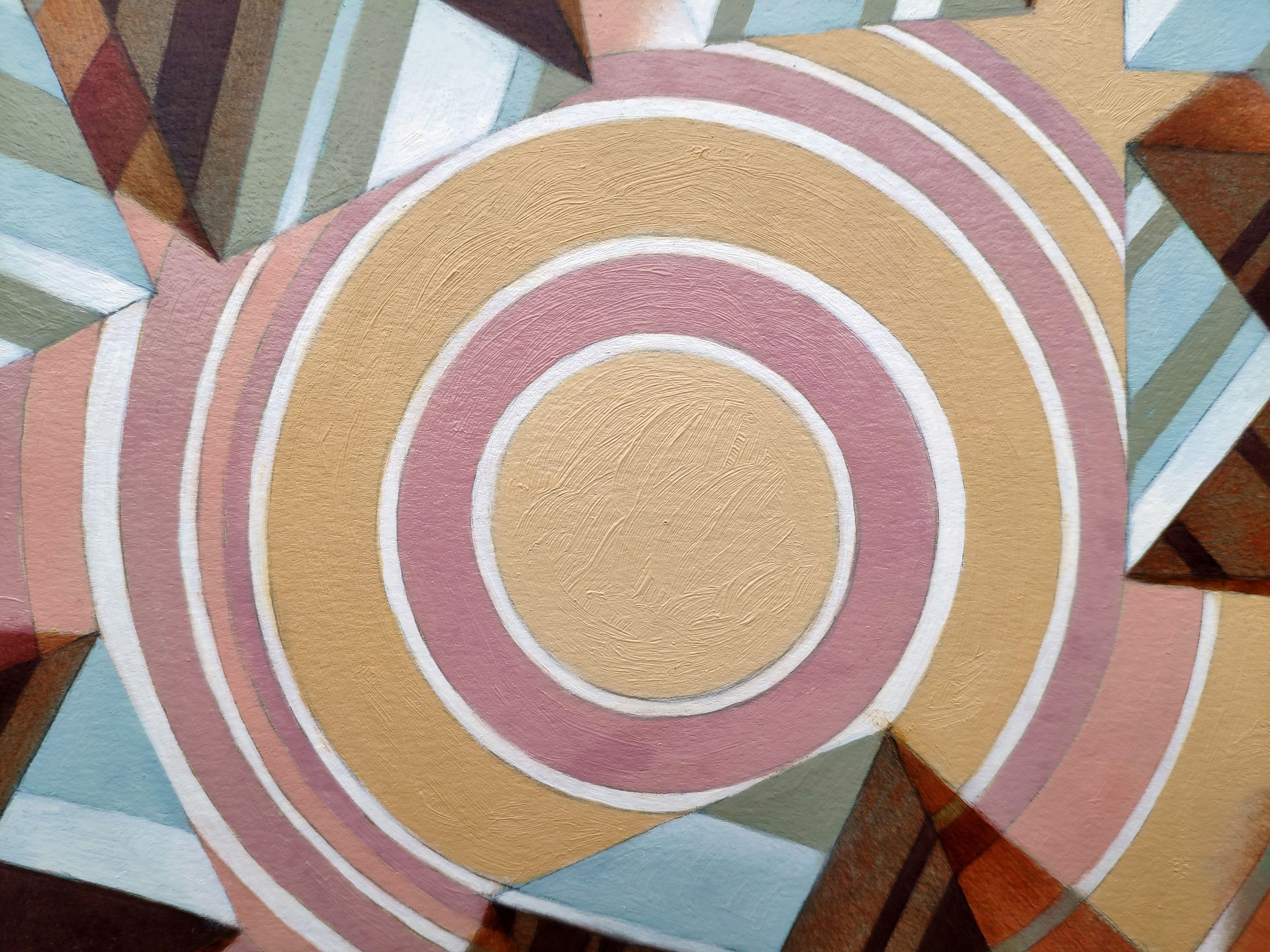 Blastnummer 6, Gemälde, Öl auf Papier – Painting von Federico Cortese