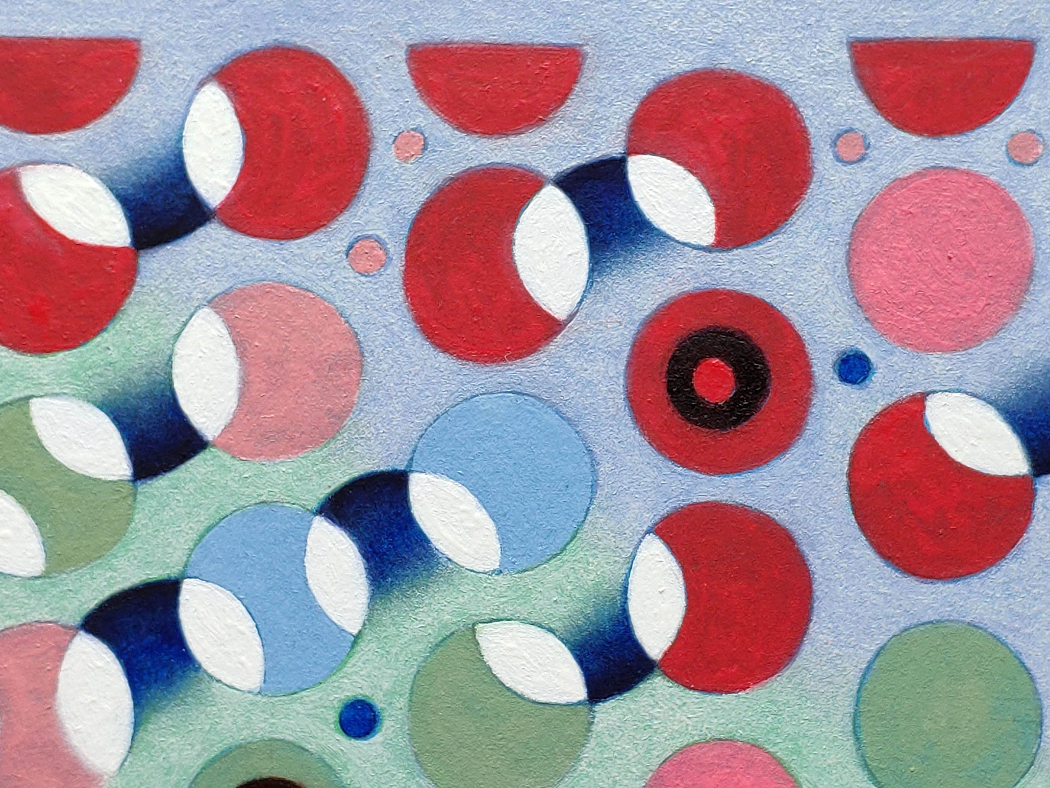 Cromatico, Pittura, Olio su carta - Abstract Painting Grigio di Federico Cortese