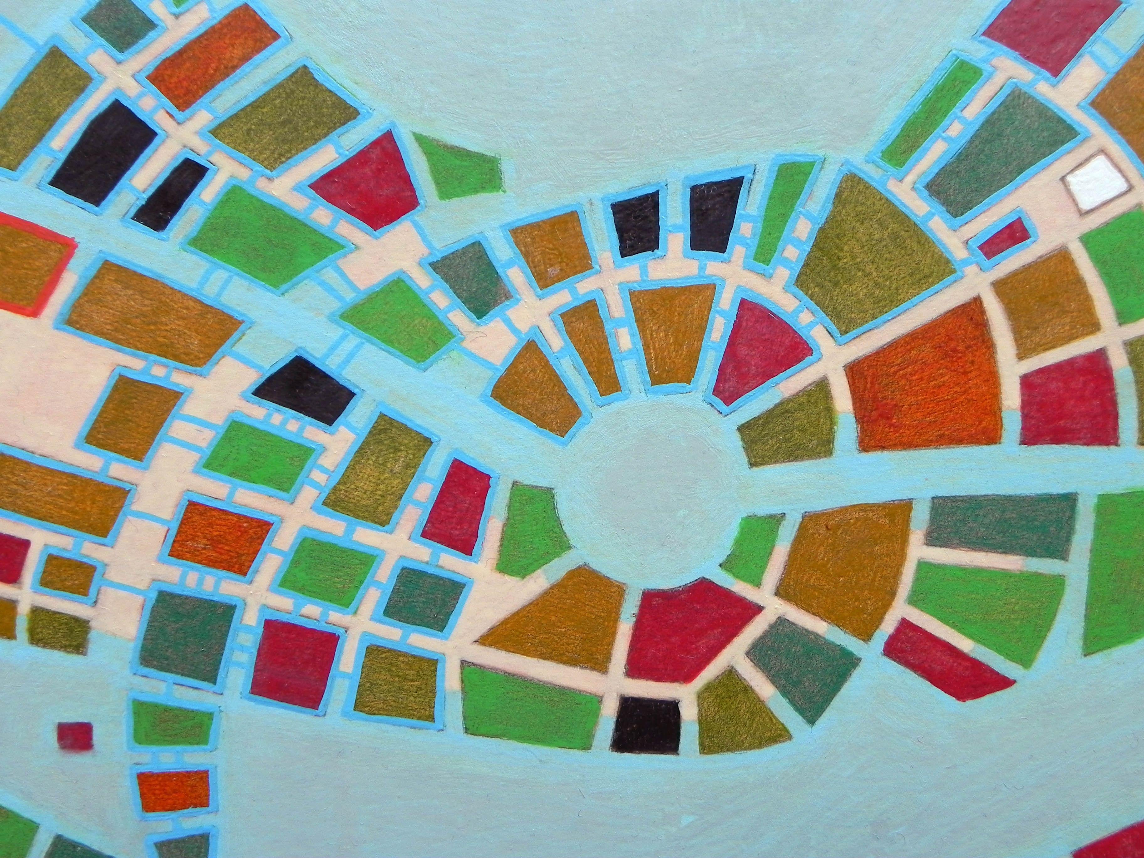 Cifra numero 50, Pittura, Olio su carta - Painting Astratto di Federico Cortese