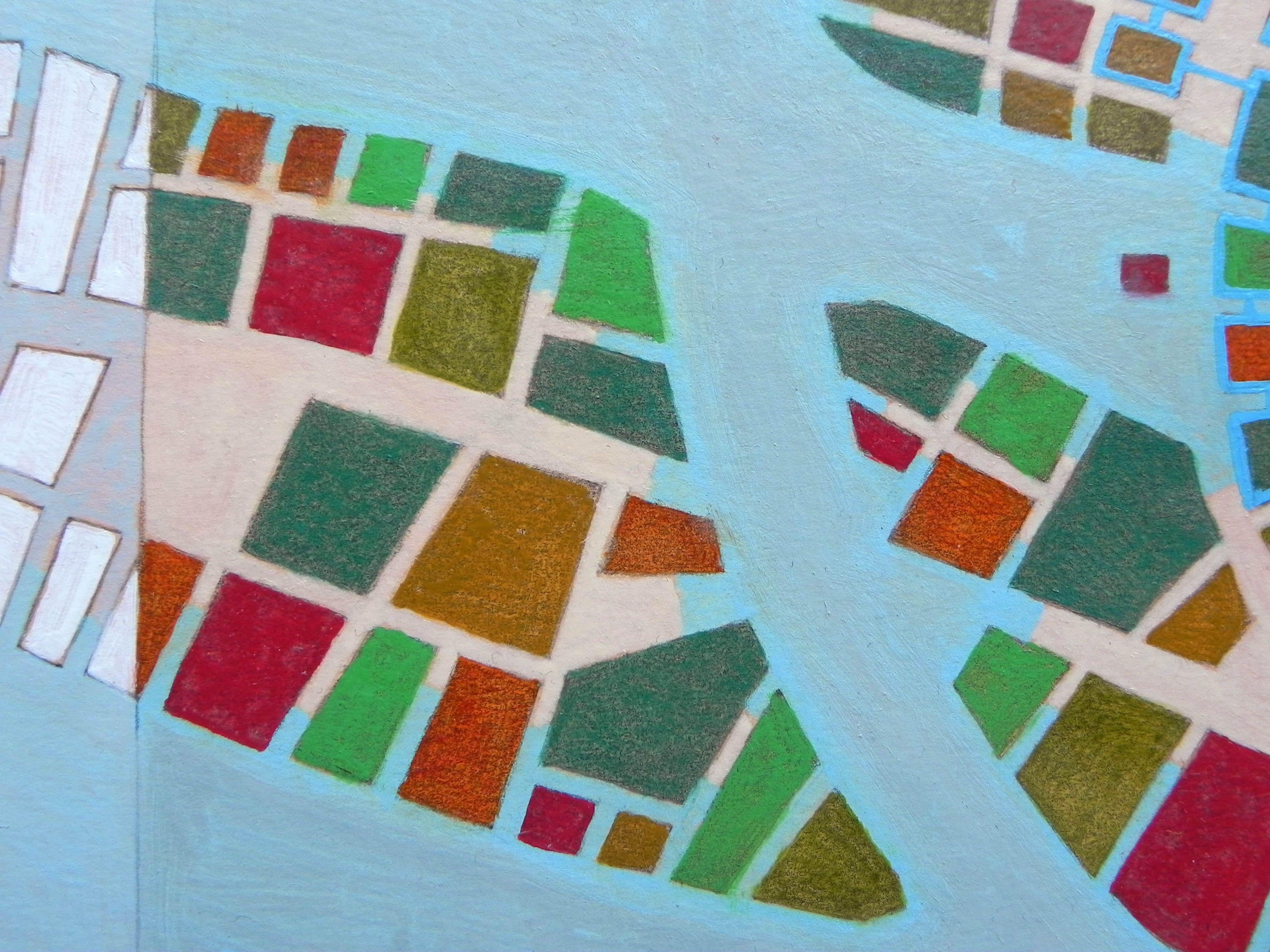 Cifra numero 50, Pittura, Olio su carta - Abstract Painting Grigio di Federico Cortese