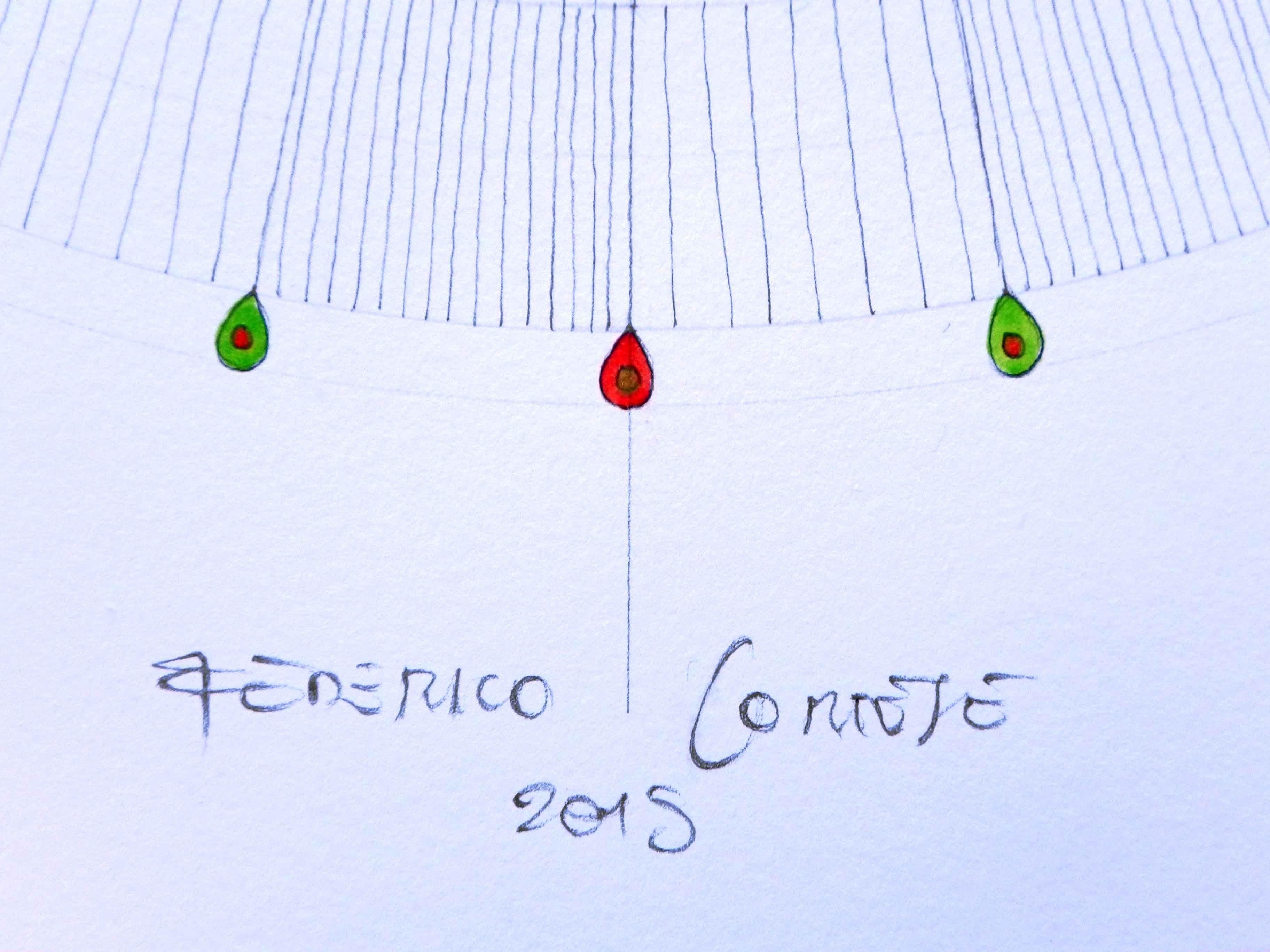 diagramma circolare, Pittura, Olio su carta - Abstract Painting Beige di Federico Cortese