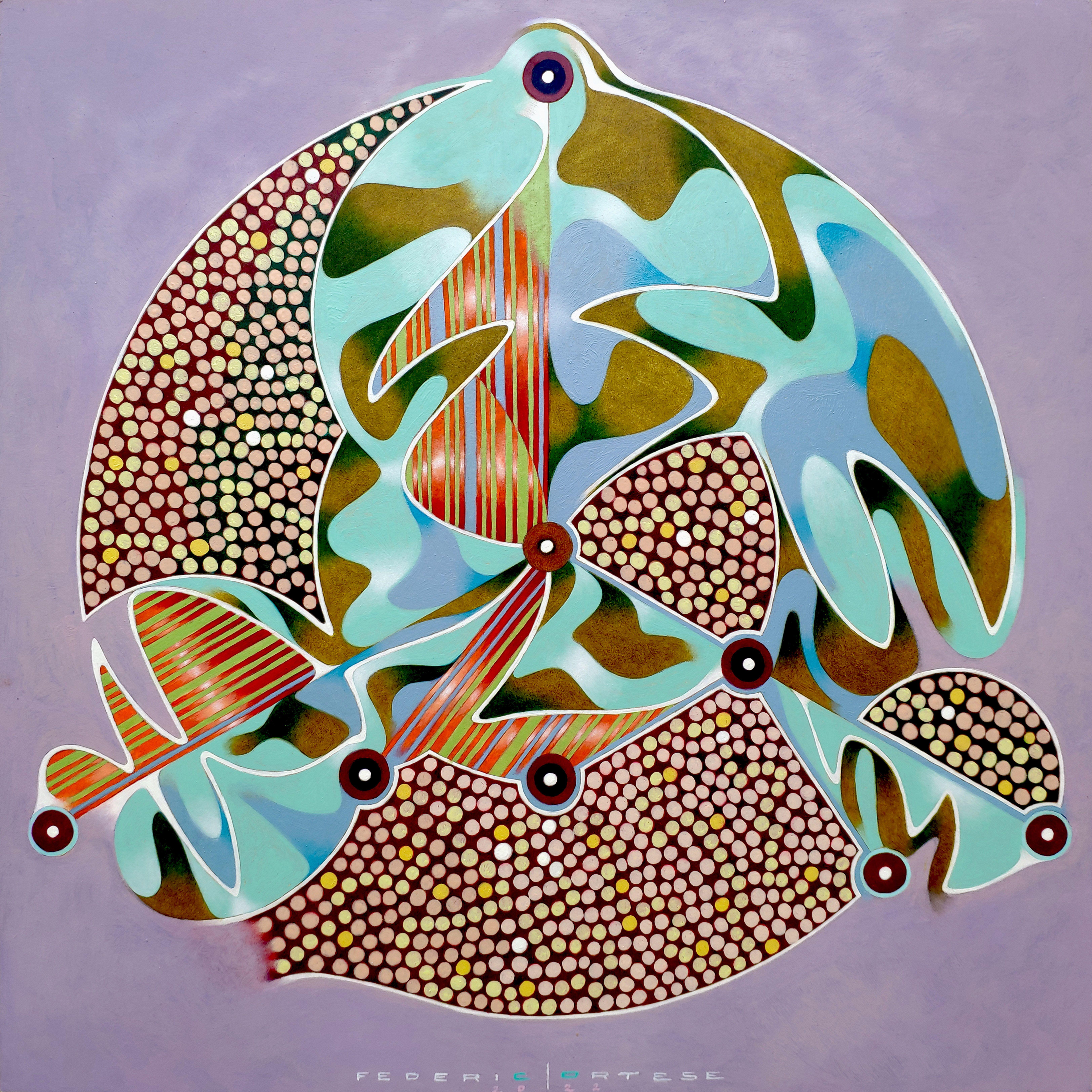 Constellation number 12, Painting, Oil on Paper