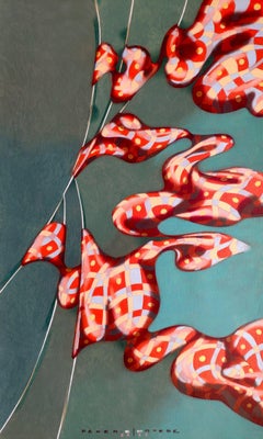 Flags, Painting, Oil on Paper
