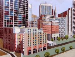 Little view of San Francisco, Painting, Oil on Other