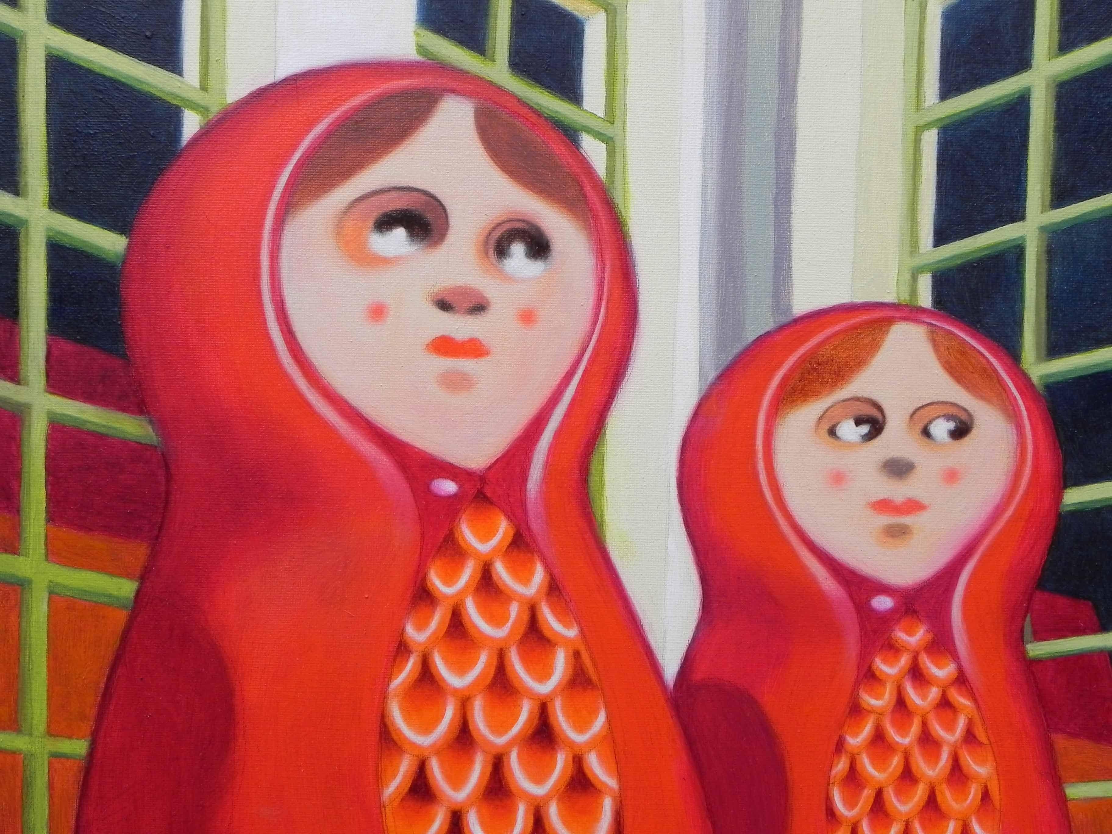 Matryoshka, Painting, Oil on Canvas For Sale 1
