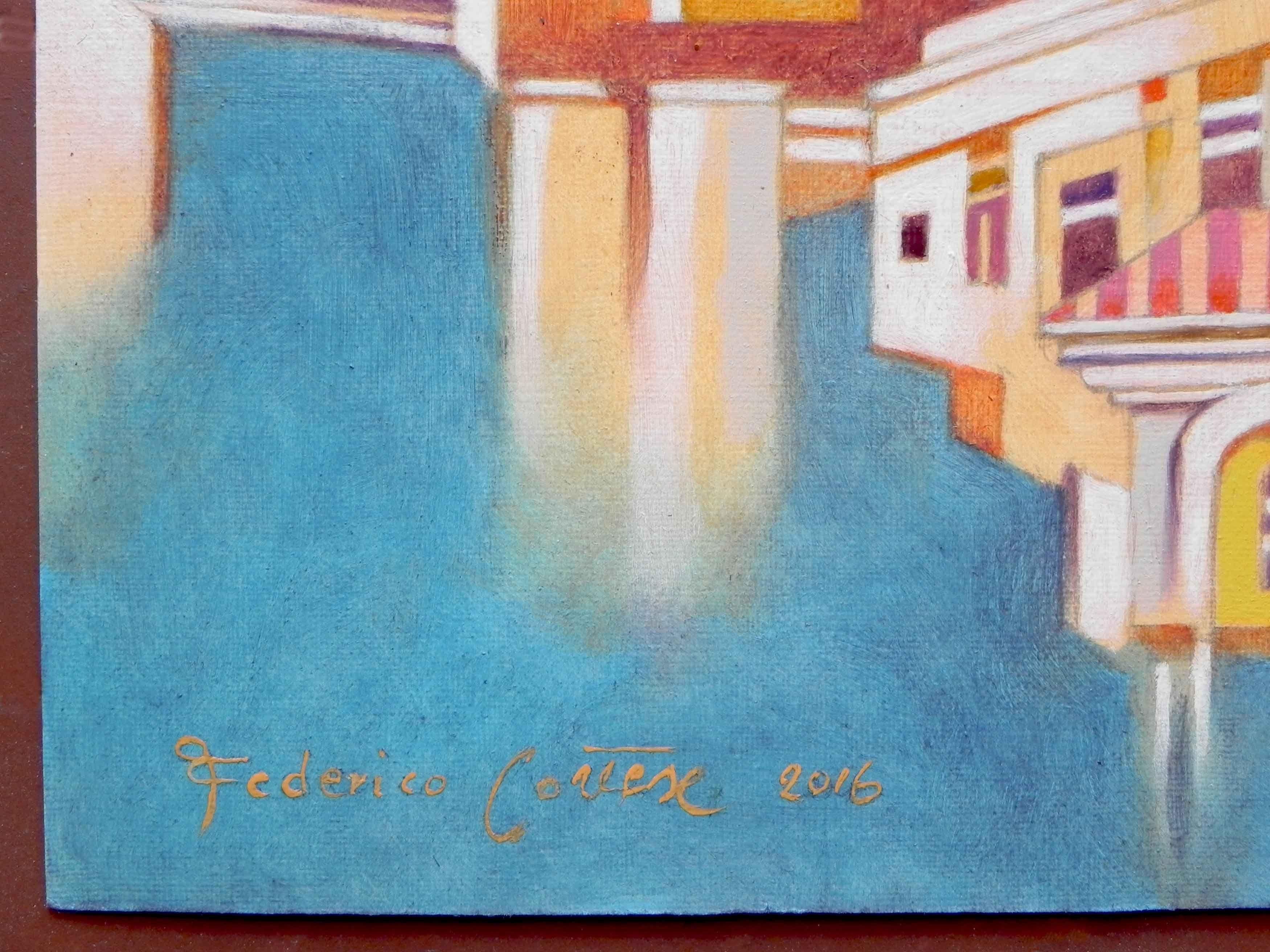 Memory of Istanbul, Painting, Oil on Paper For Sale 1