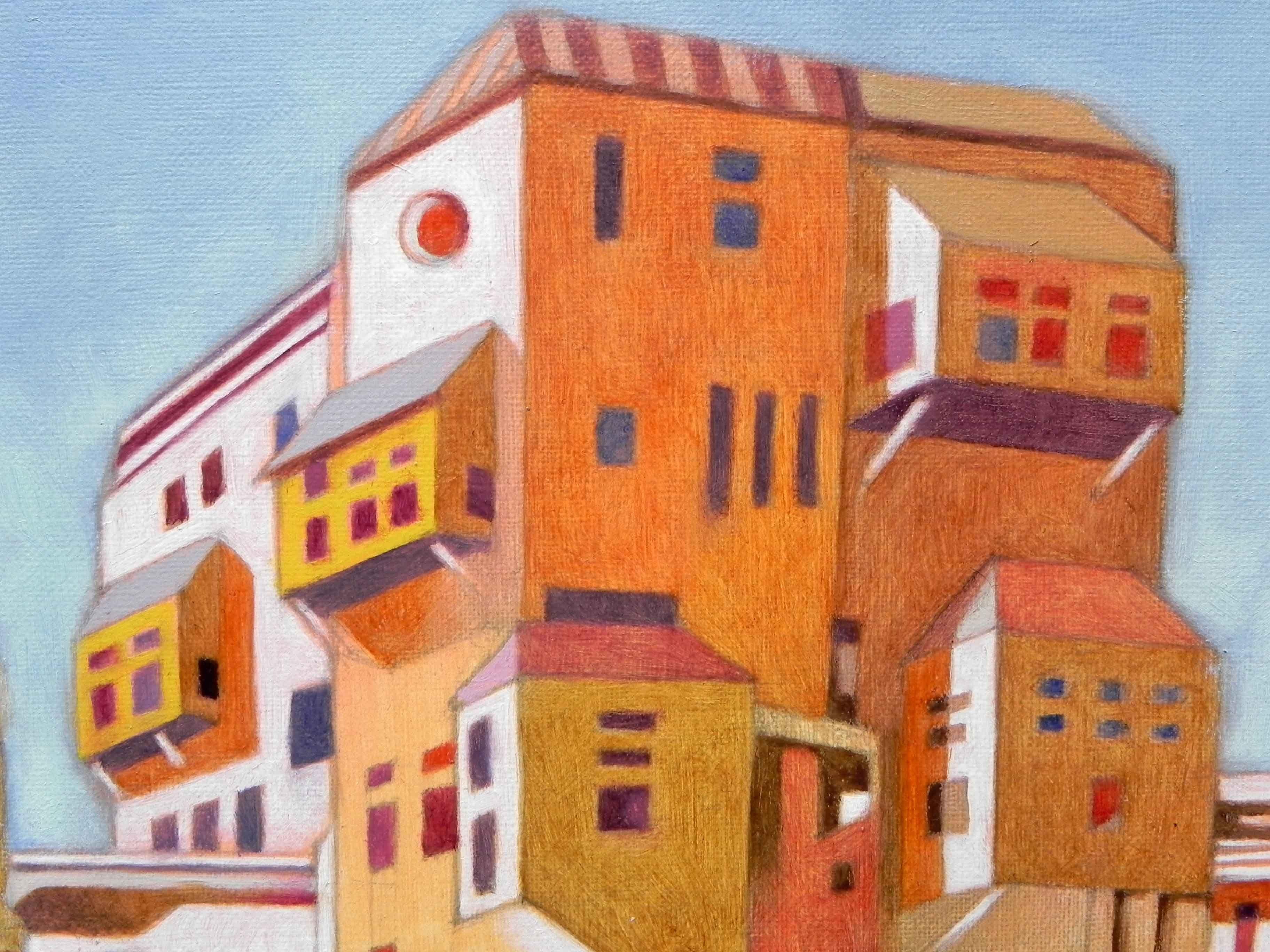 Memory of Istanbul, Painting, Oil on Paper For Sale 3