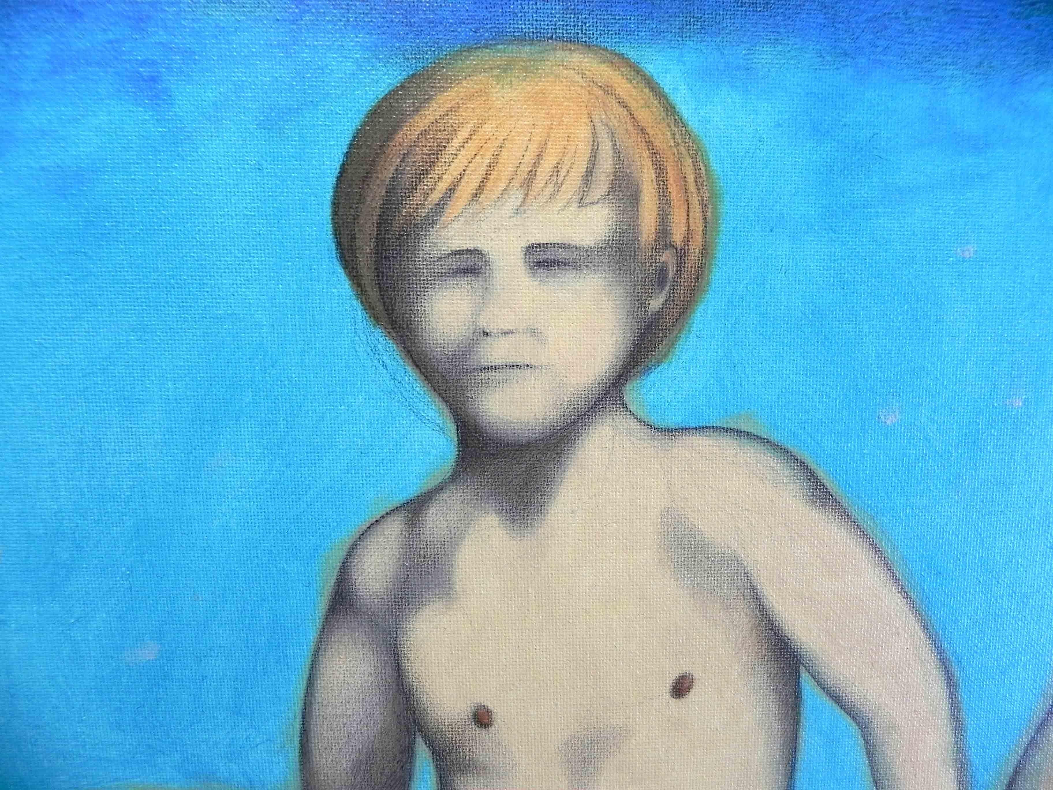 Meine Schwester und ich, Gemälde, Öl auf Leinwand (Romantik), Painting, von Federico Cortese
