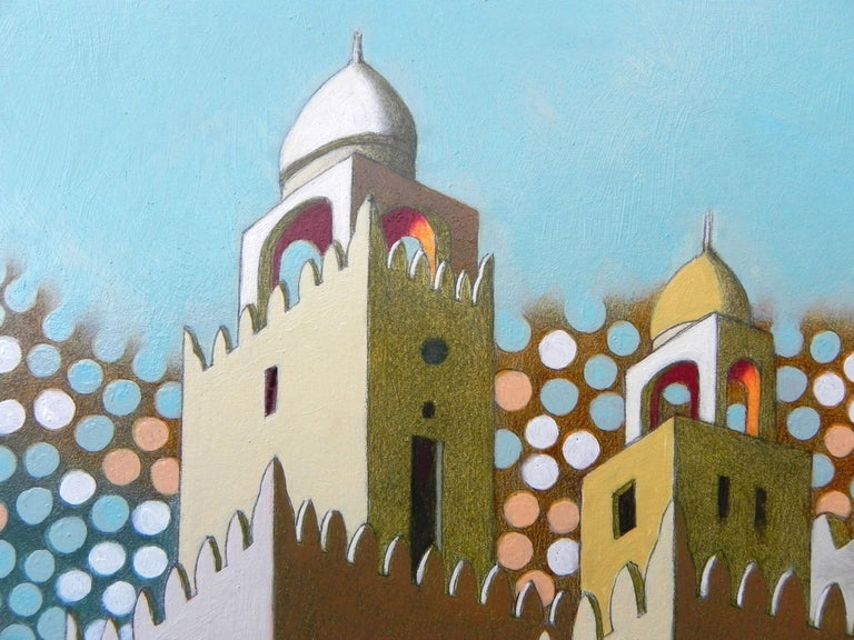 Federico Cortese Qatar, Painting, Oil on Paper For Sale at 1stDibs