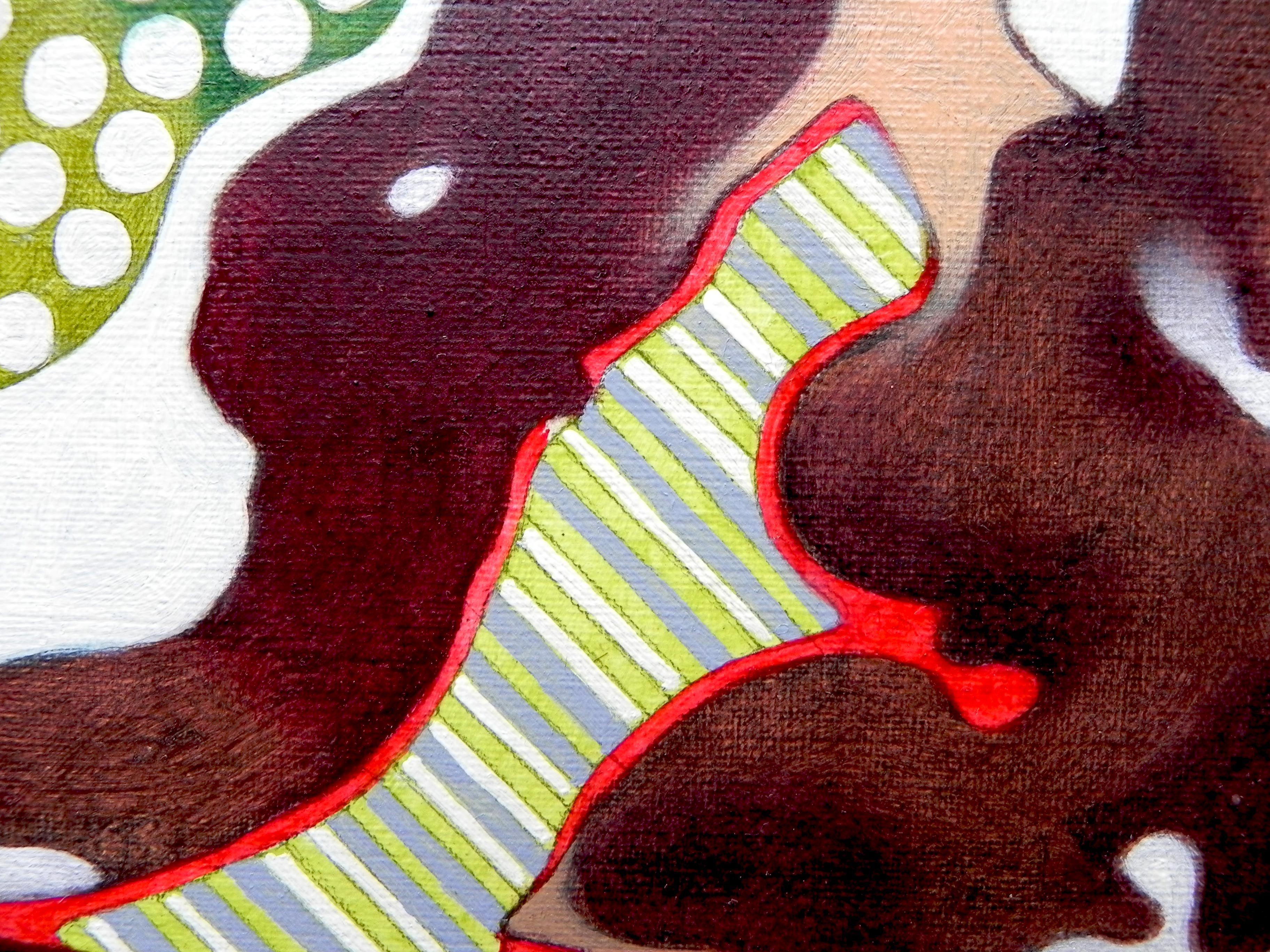 Rorschach Nummer 3, Gemälde, Öl auf Papier (Abstrakt), Painting, von Federico Cortese
