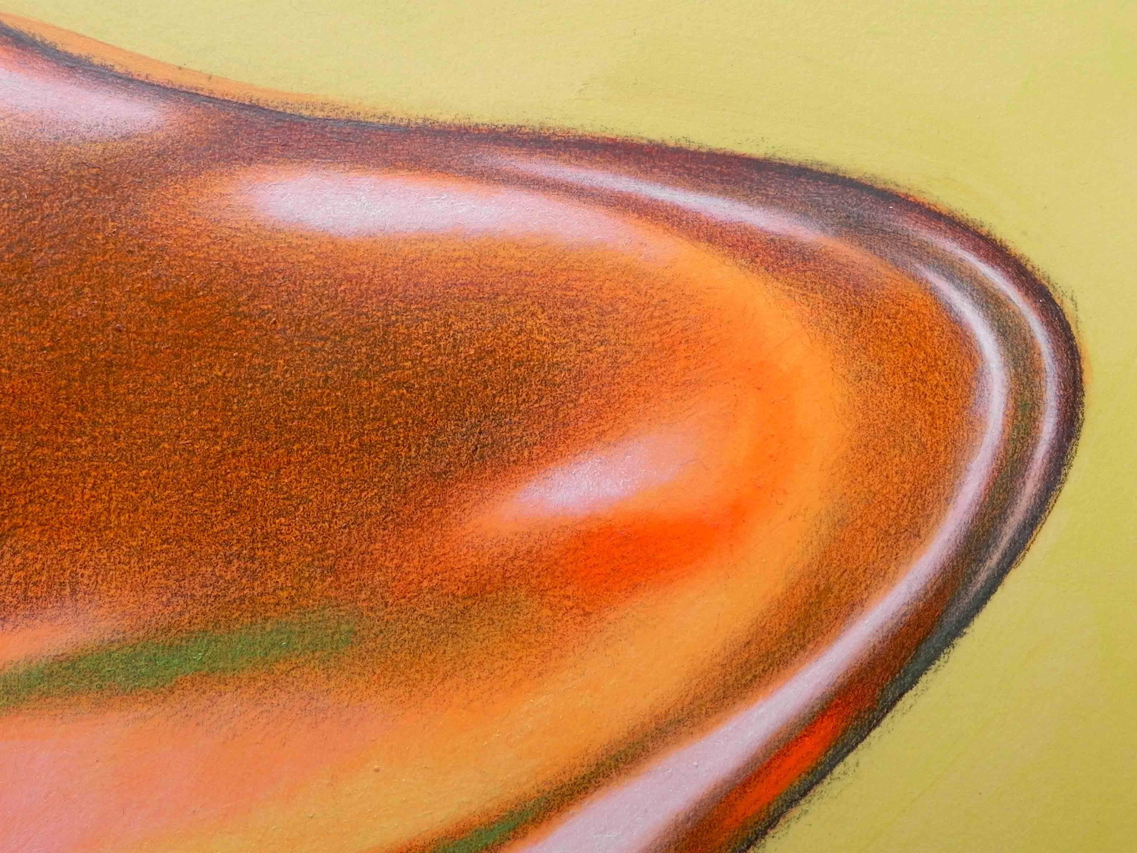 sharp heart, Painting, Oil on Paper For Sale 2