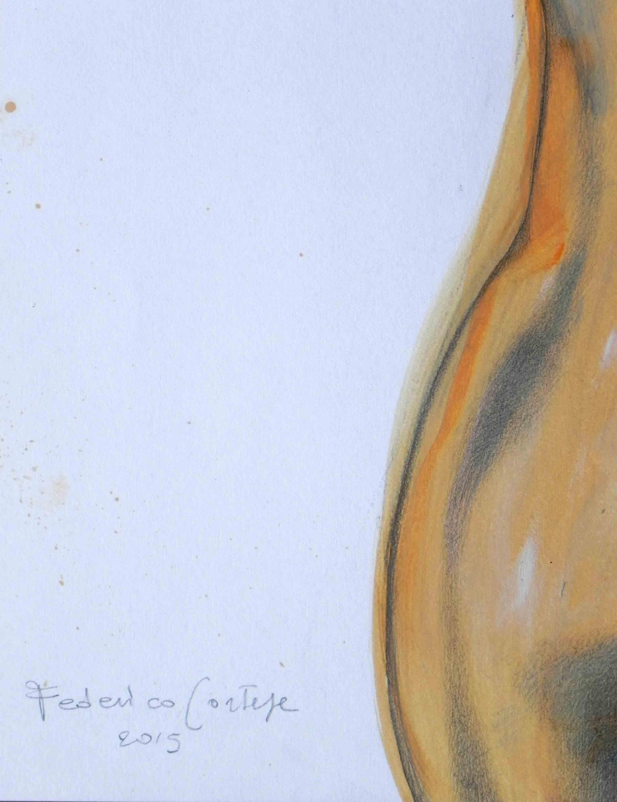 Tattoo, Gemälde, Öl auf Papier im Angebot 1