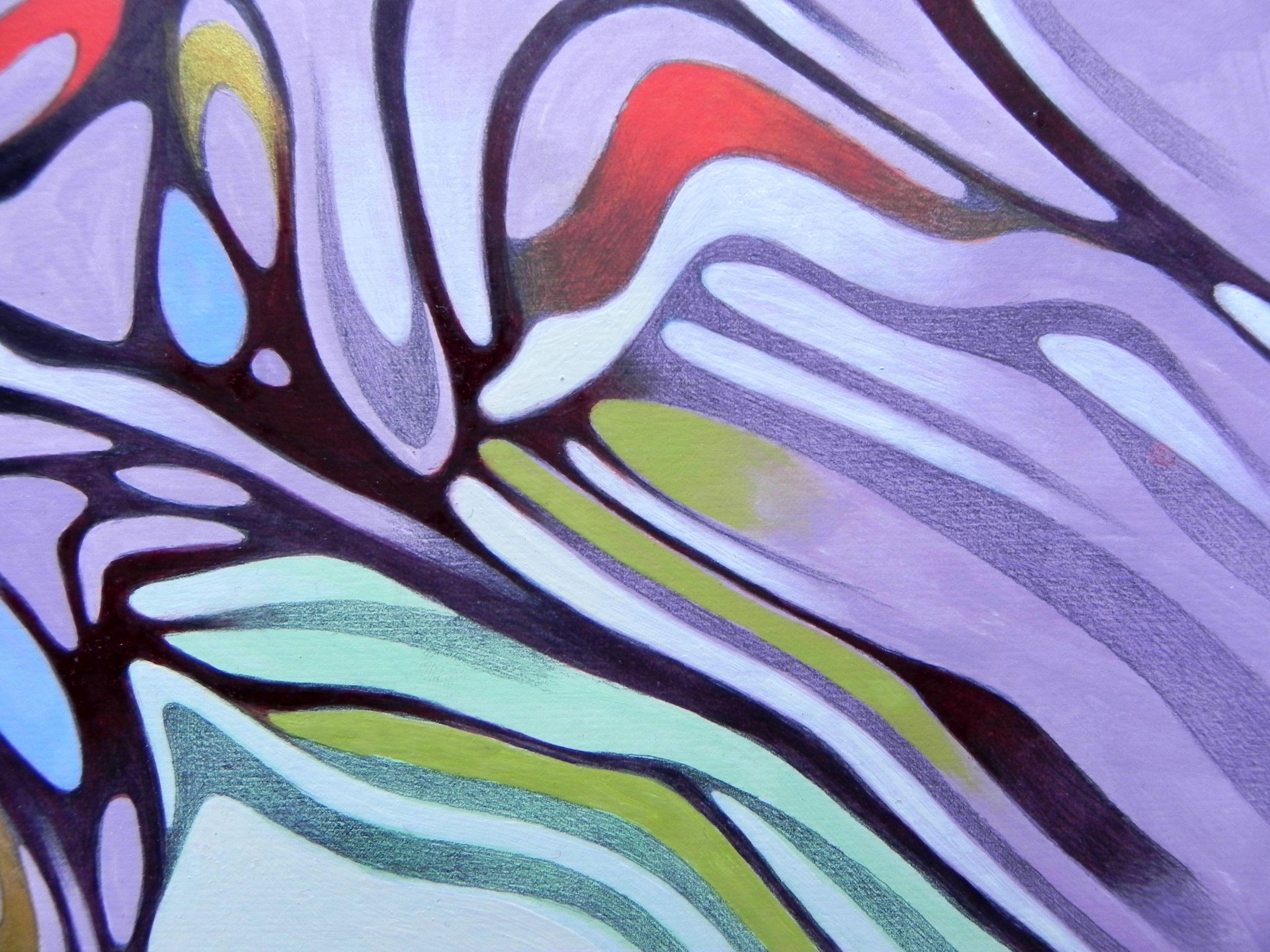 Tension number 4, Painting, Oil on Paper For Sale 1