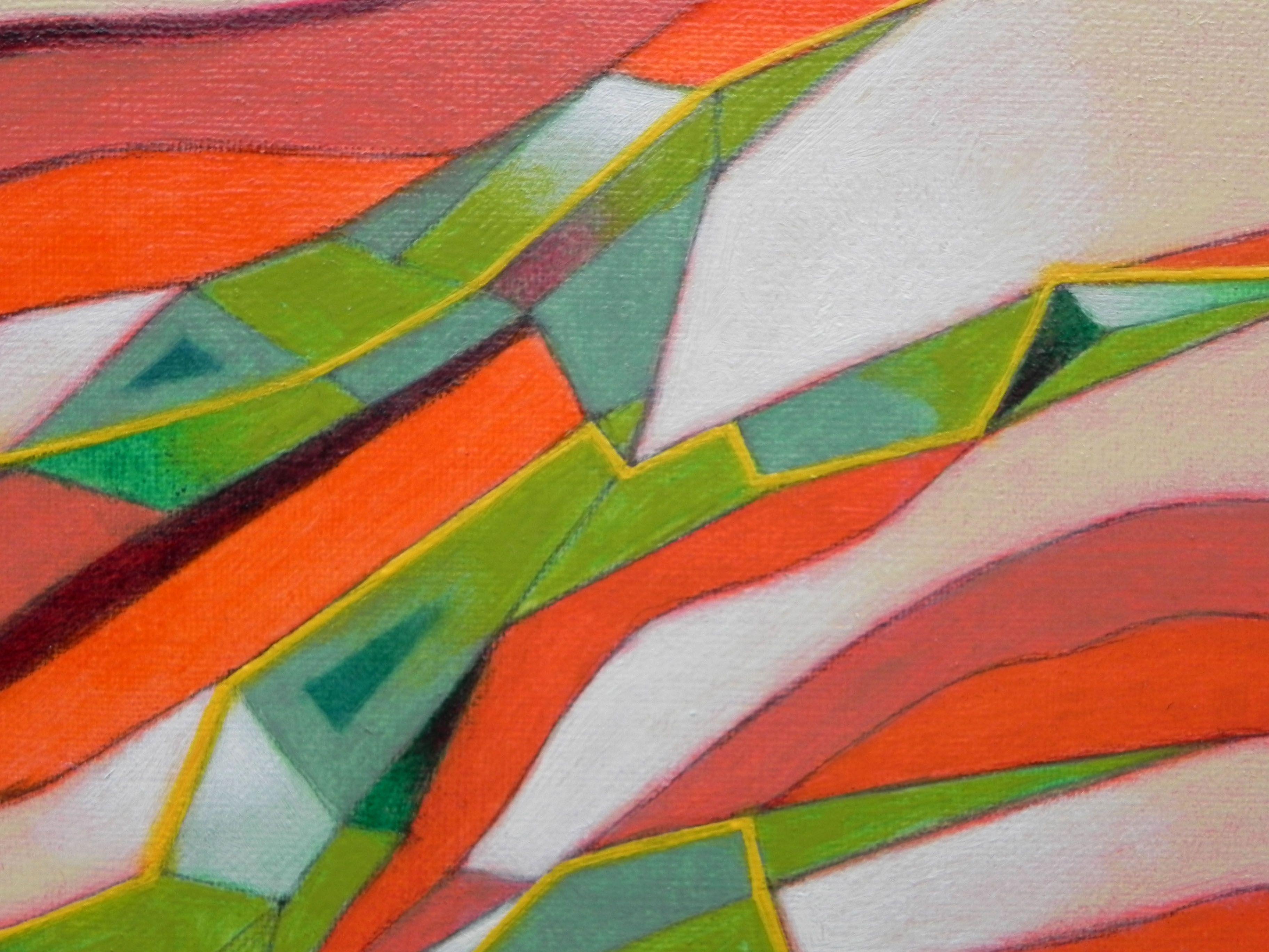 Die Städte des Mars, Gemälde, Öl auf Papier (Braun), Abstract Painting, von Federico Cortese