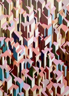 The infinite city, Painting, Oil on Canvas