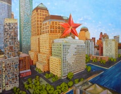 The red star, Painting, Oil on Canvas