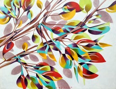 Under the shadow of a tree, Painting, Oil on Paper