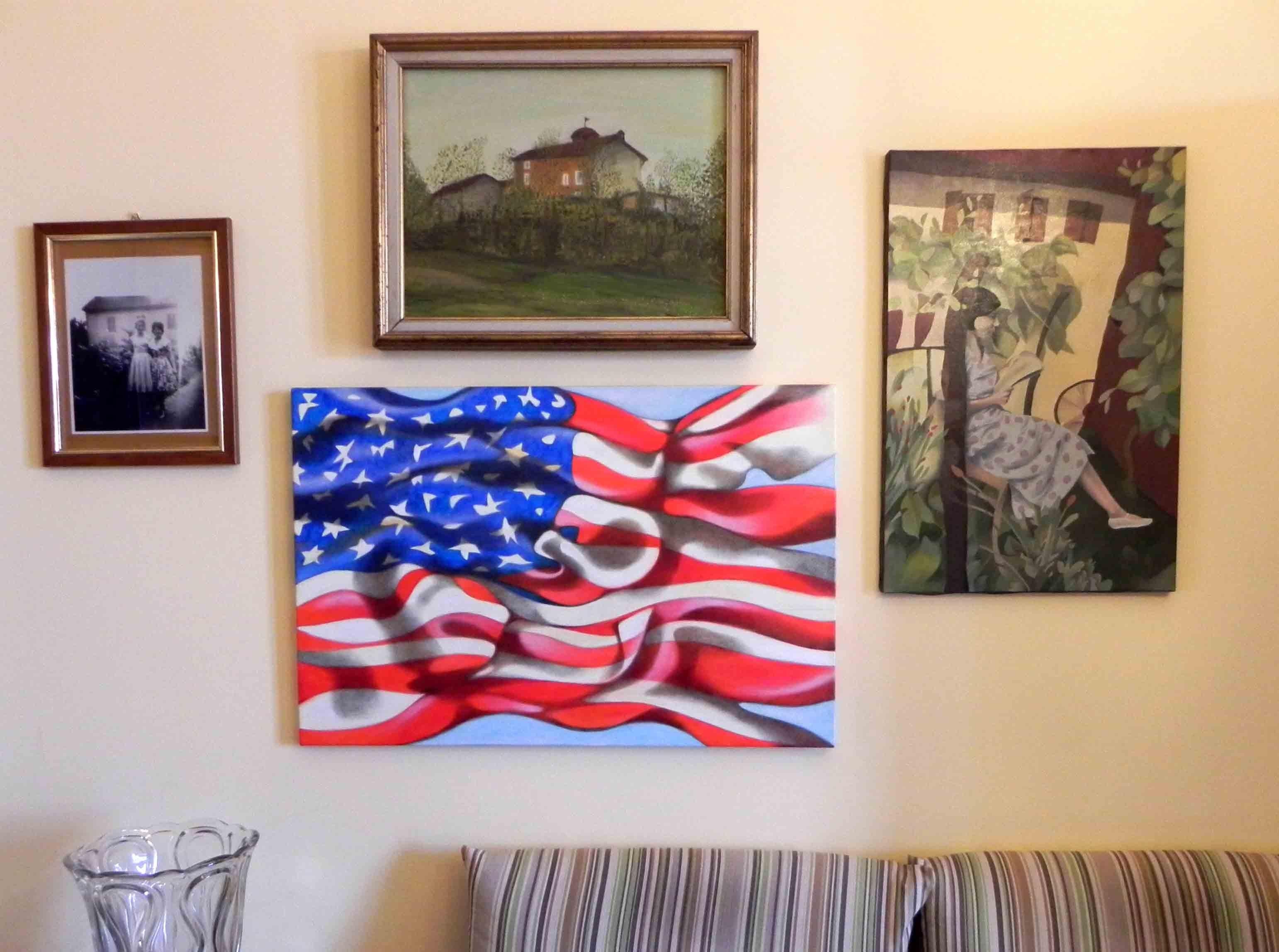 united states of america, Painting, Oil on Canvas For Sale 1