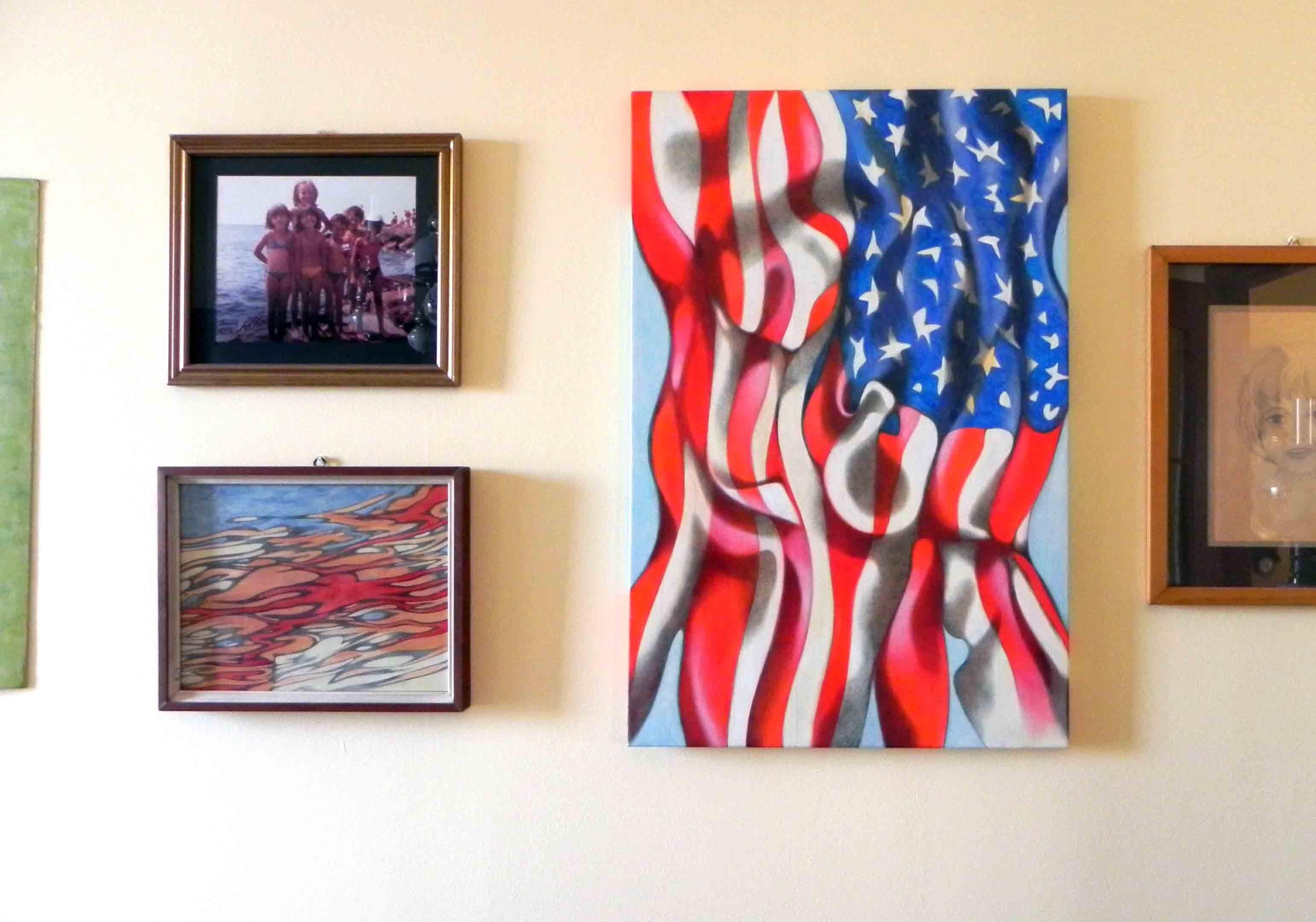 united states of america, Painting, Oil on Canvas For Sale 2