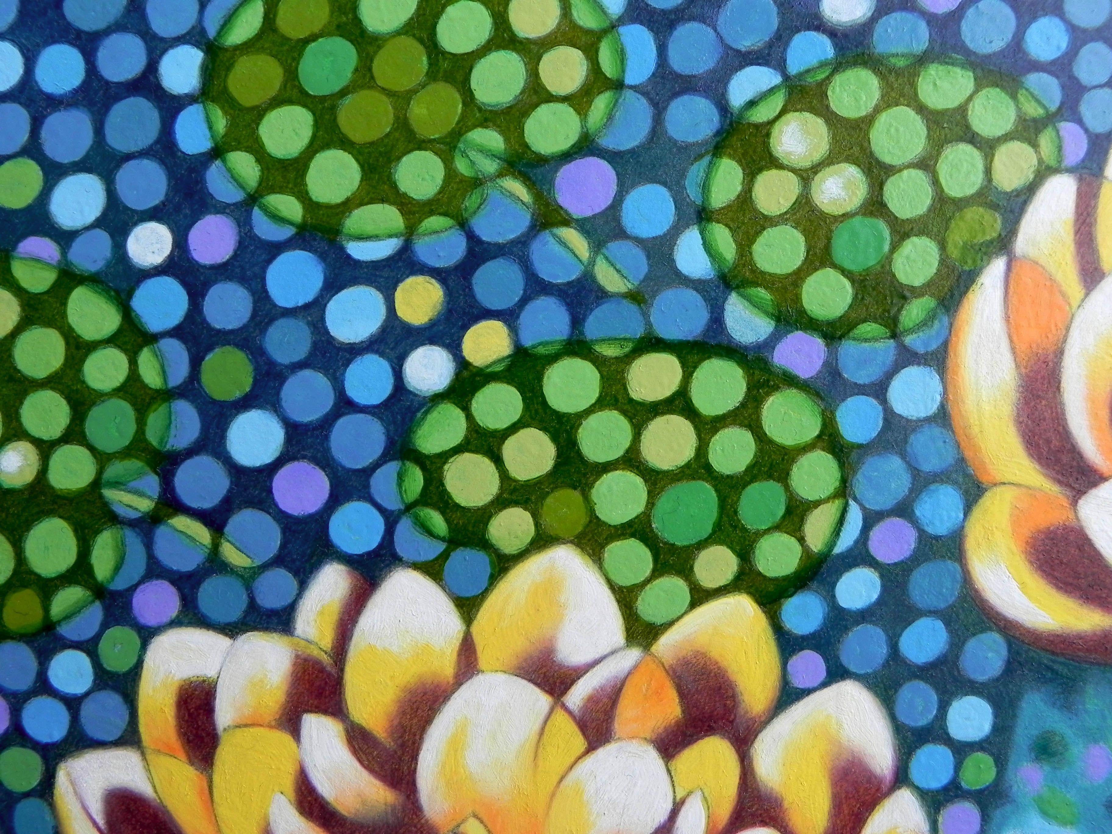 Water lilies, Painting, Oil on Paper For Sale 2