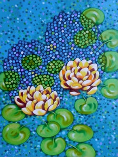 Water lilies, Painting, Oil on Paper