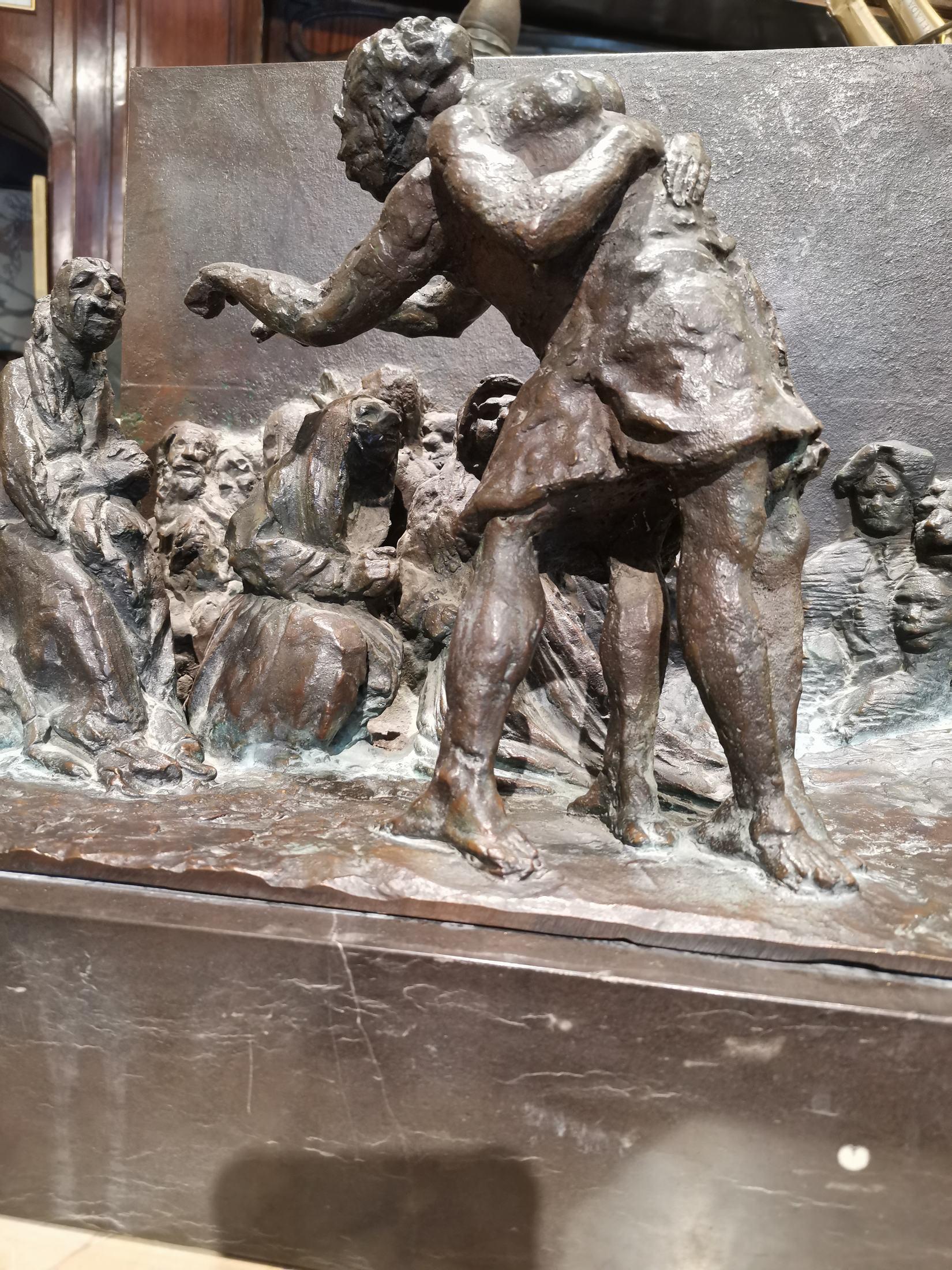 Federico Coullaut Valera-Skulptur aus Bronze nach Gravur von Goya, Federico Coullaut, Skulptur aus Bronze, 1978 (Moderne) im Angebot
