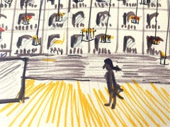 IL CASANOVA "Il Teatro de Dresda" Litografía firmada, 1976 Película italiana, Teatro