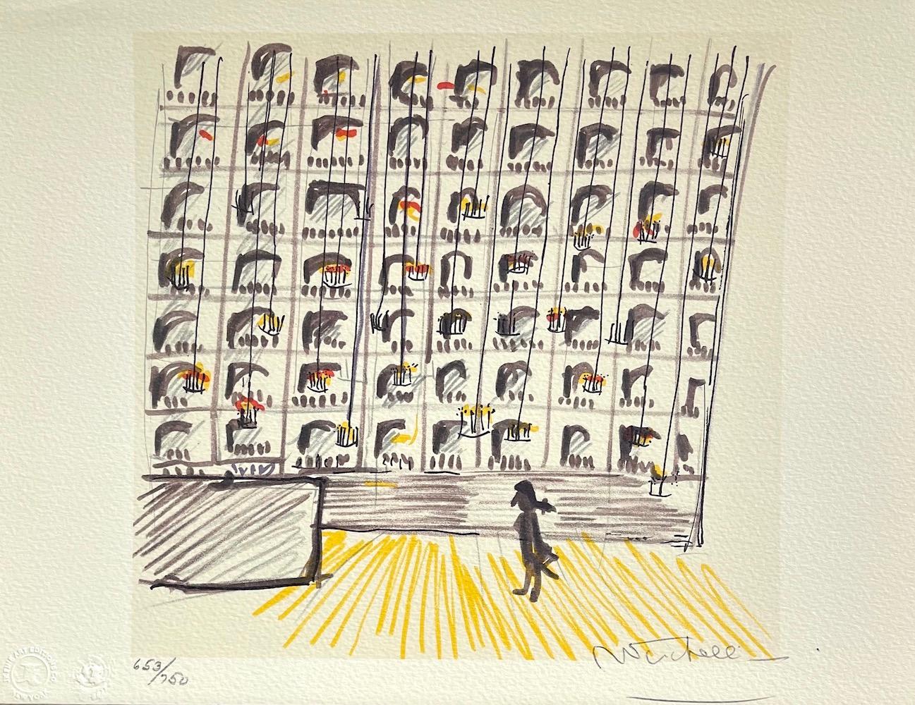 Federico Fellini Figurative Print – IL CASANOVA „Il Teatro de Dresda“, signierte Lithographie, Italienischer Film, Theater, IL CASANOVA, 1976