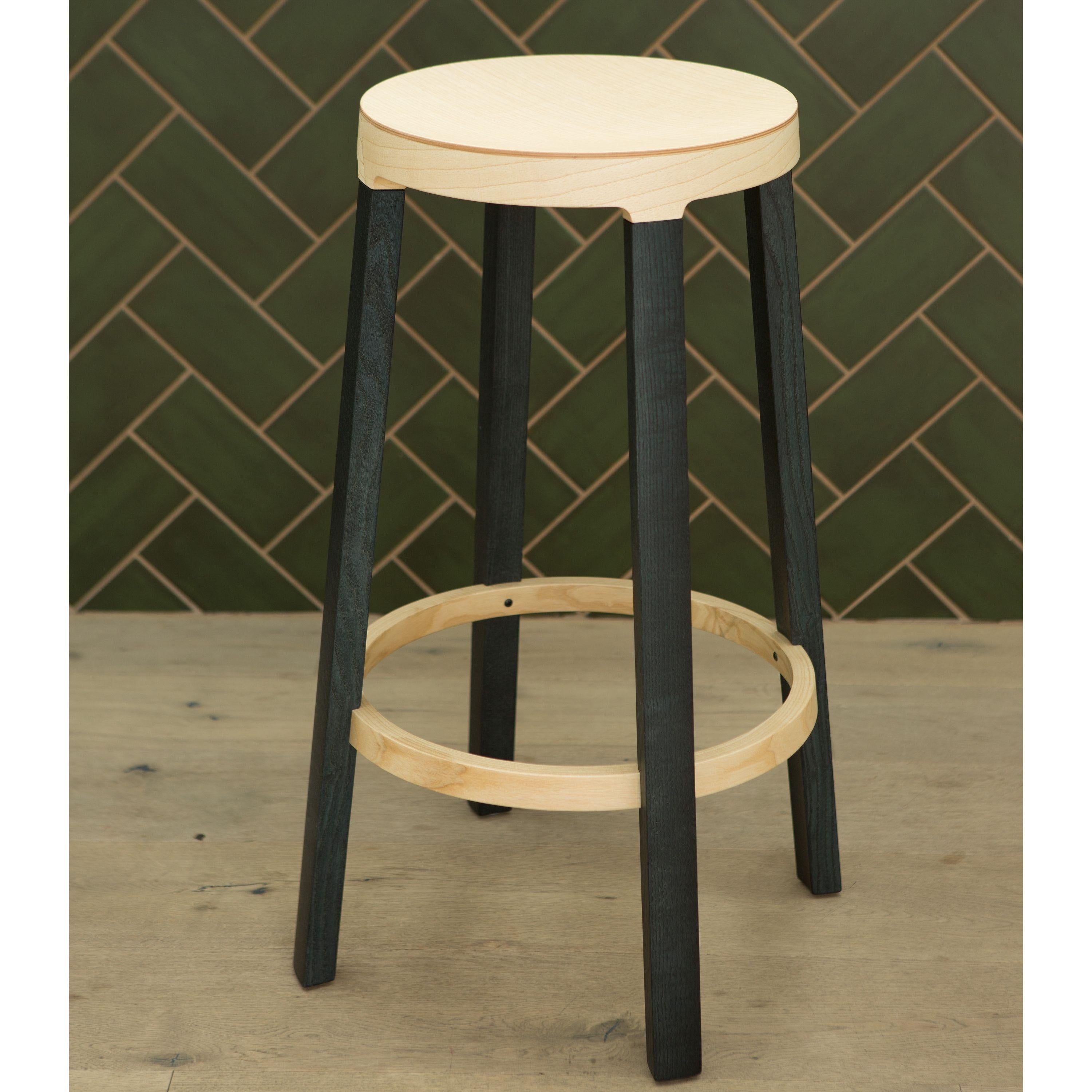 Laqué Tabouret 'Step' de Federico Gregorutti en Wood Wood pour Established & Sons en vente
