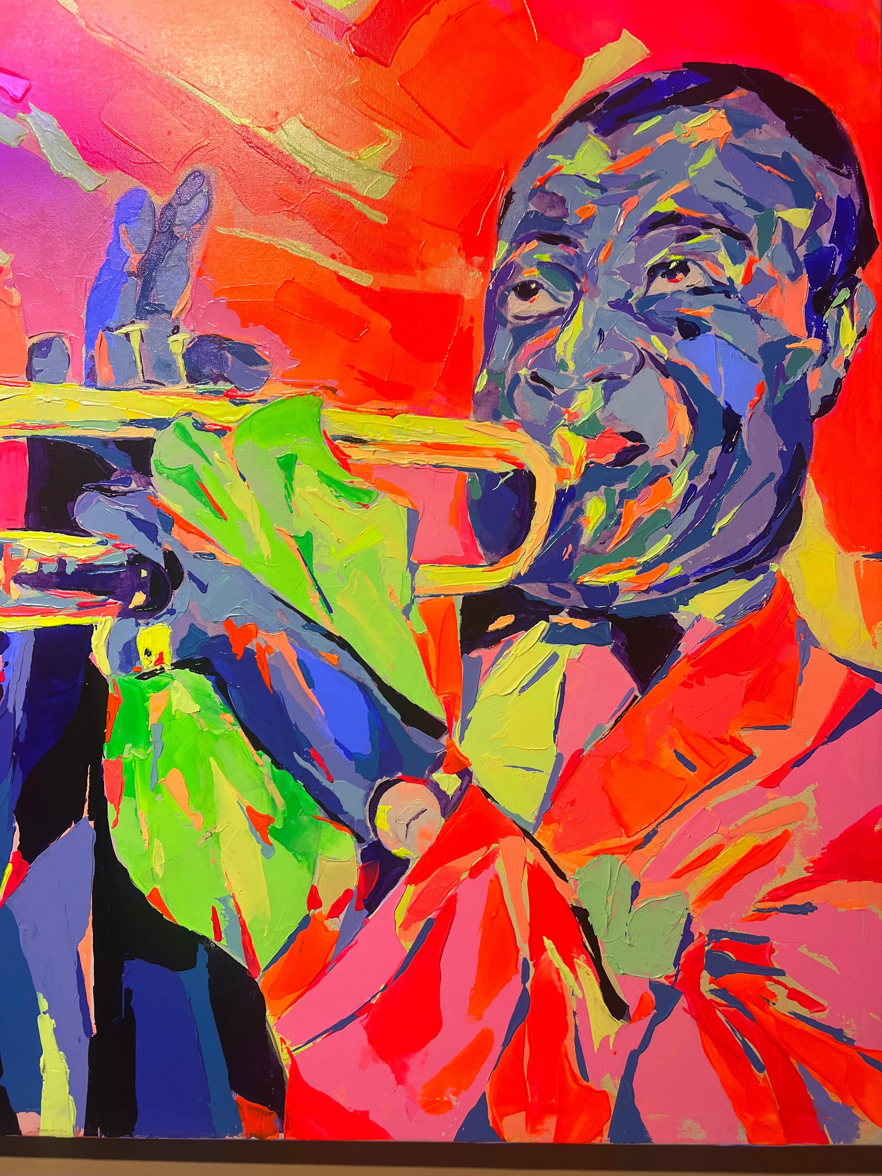 Louie Armstrong - Painting by Federico Lopez