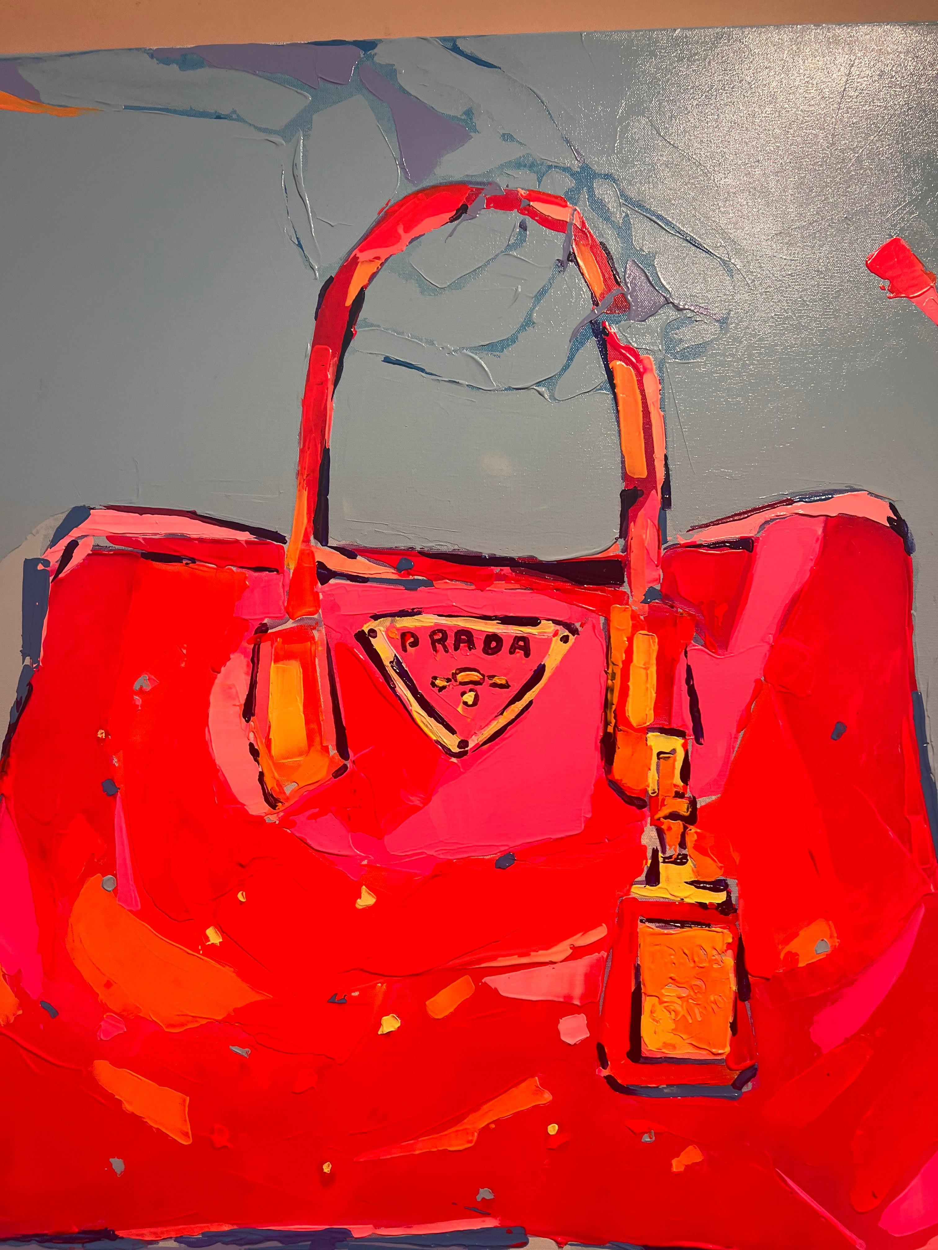 Red Prada - Painting by Federico Lopez