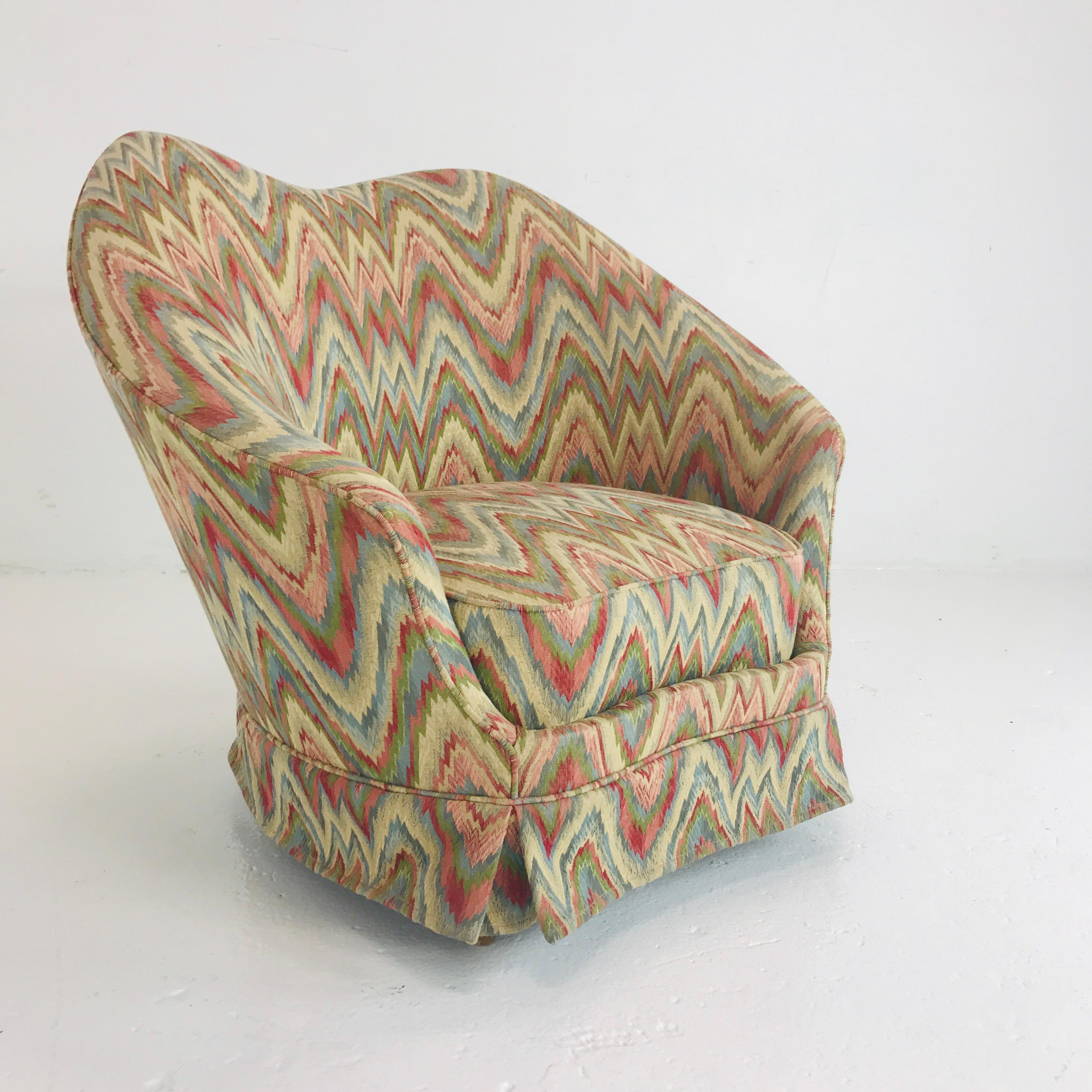 Federico Munari Chair in Original Missoni Fabric In Good Condition In Dallas, TX