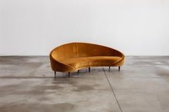 Canapé courbé Federico Munari, Italie, 1950